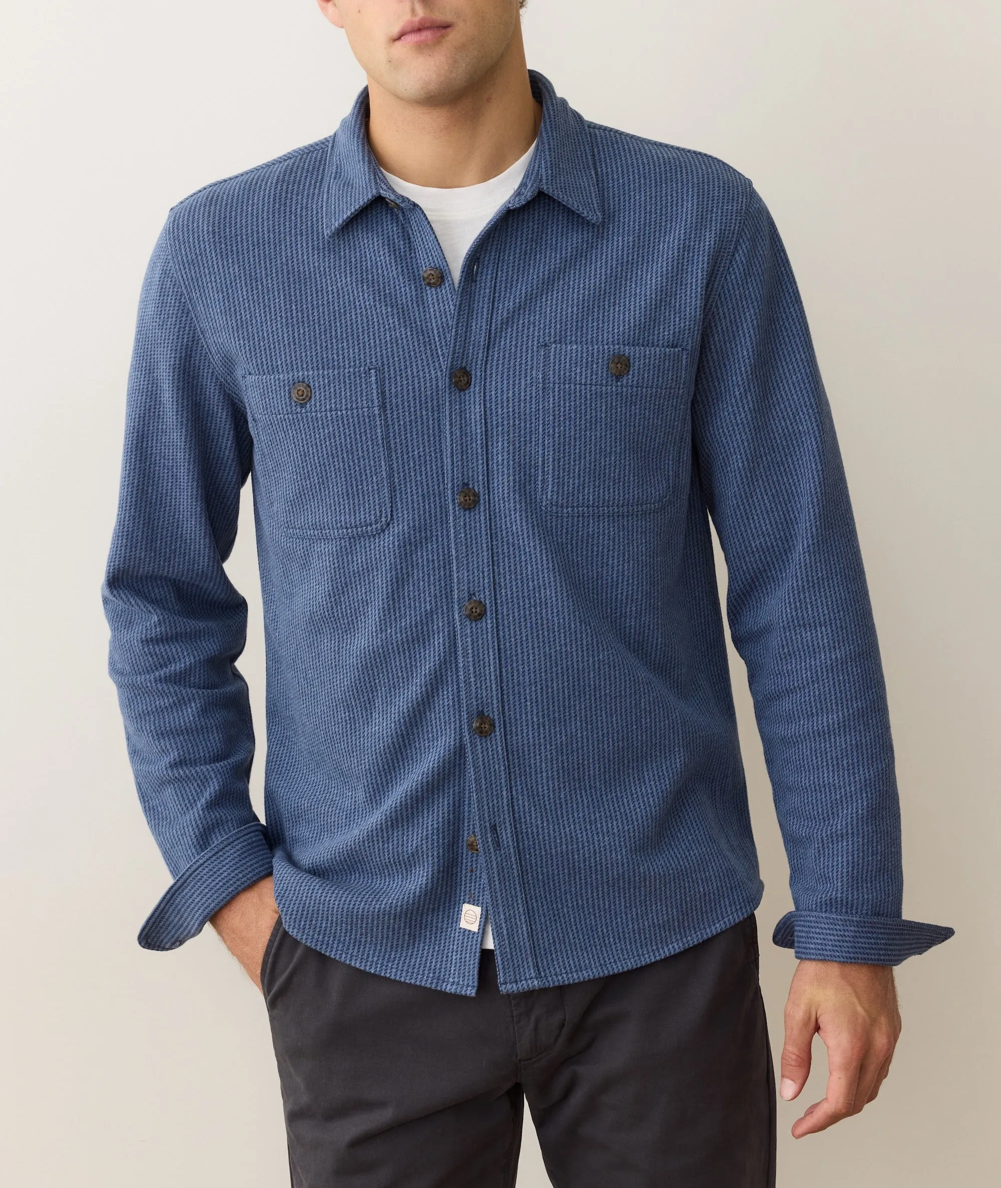 Pacifica Stretch Twill Overshirt sold by Marine Layer product image thumbnail 5