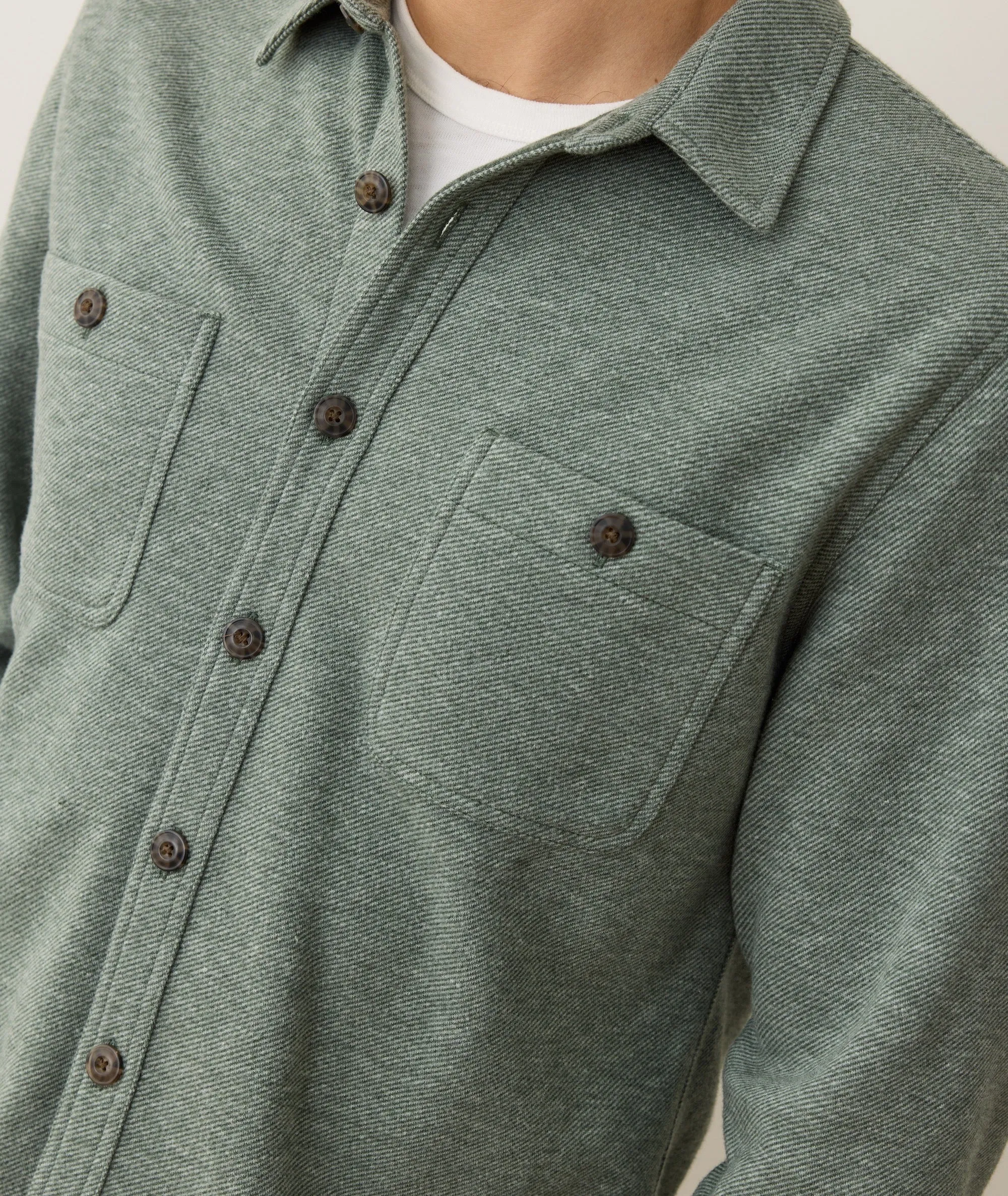 Pacifica Stretch Twill Overshirt sold by Marine Layer product image thumbnail 5