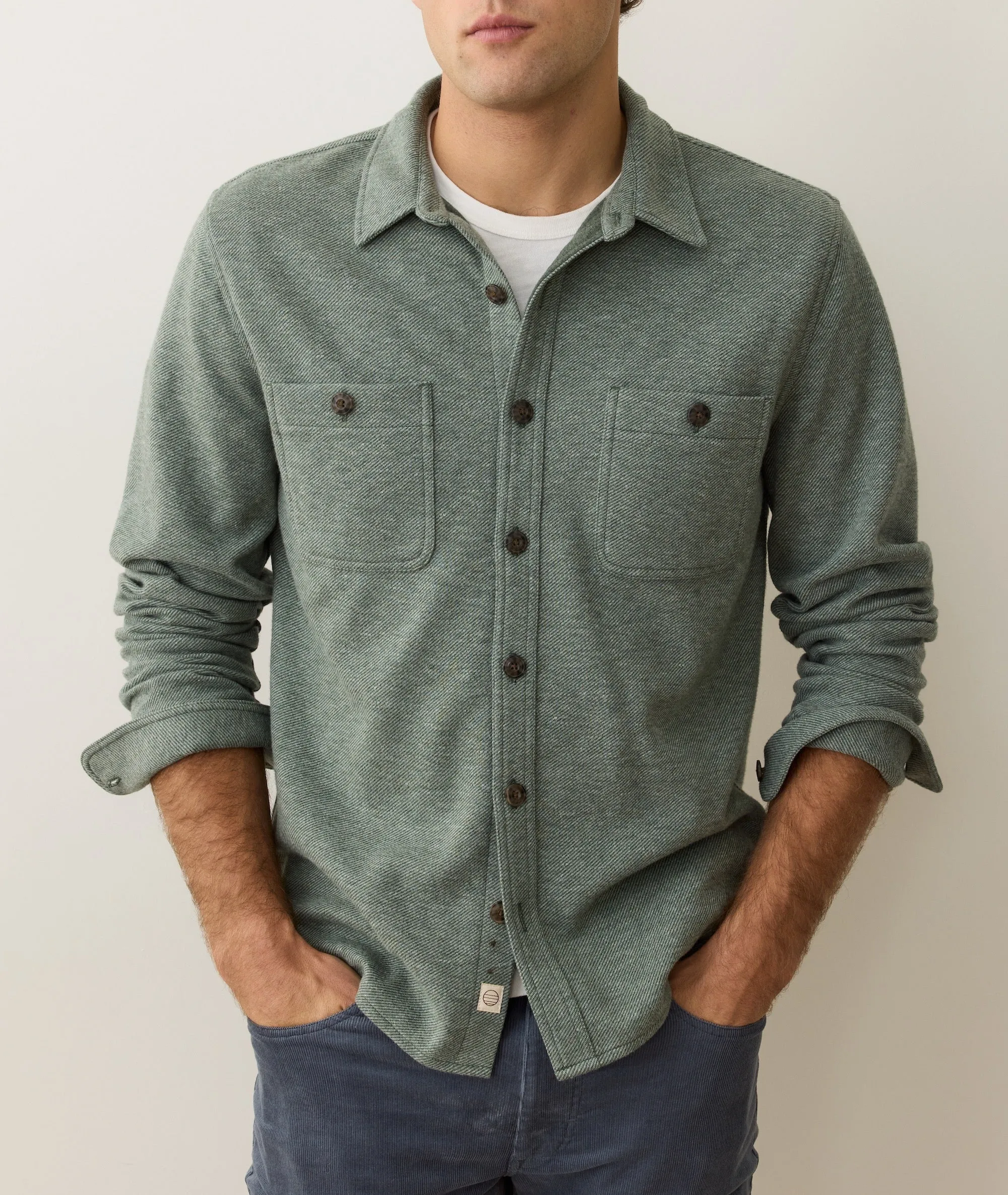 Pacifica Stretch Twill Overshirt sold by Marine Layer product image thumbnail 2