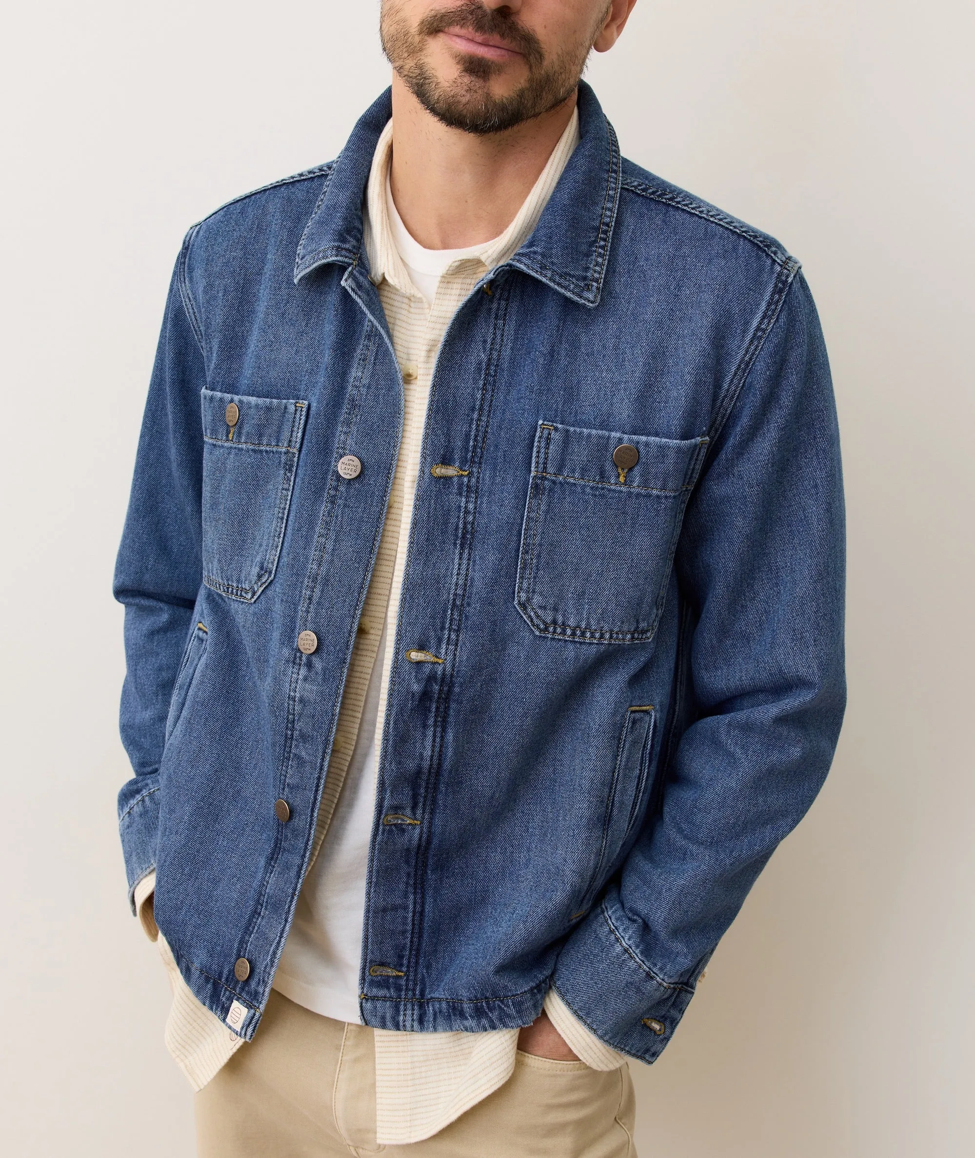 Patrick Denim Jacket sold by Marine Layer product image thumbnail 3