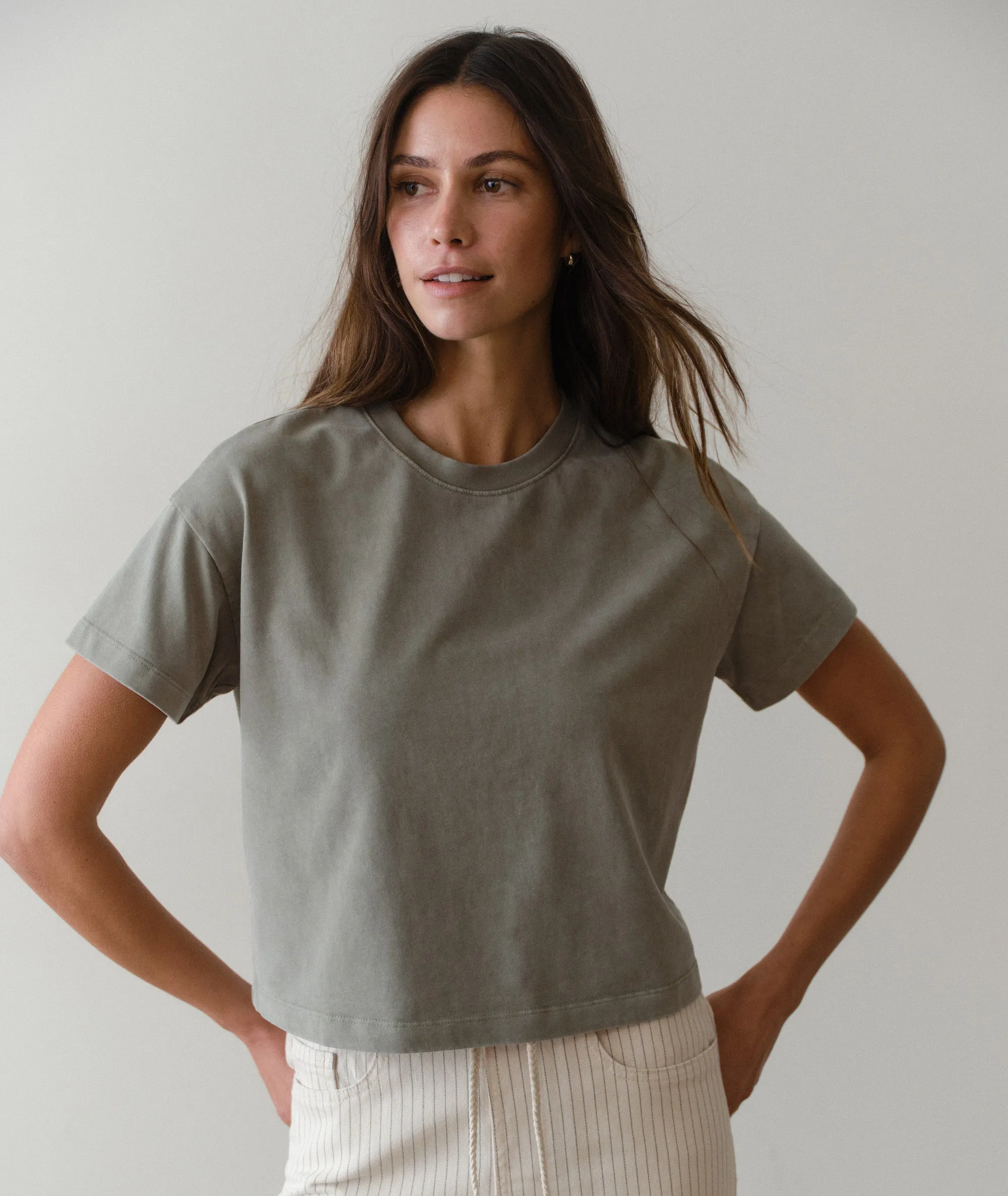 Luxe Sueded Tee sold by Marine Layer
