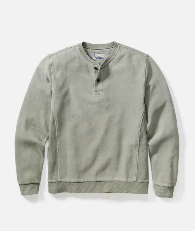 Cloud 9 Fleece Henley made by Marine Layer
