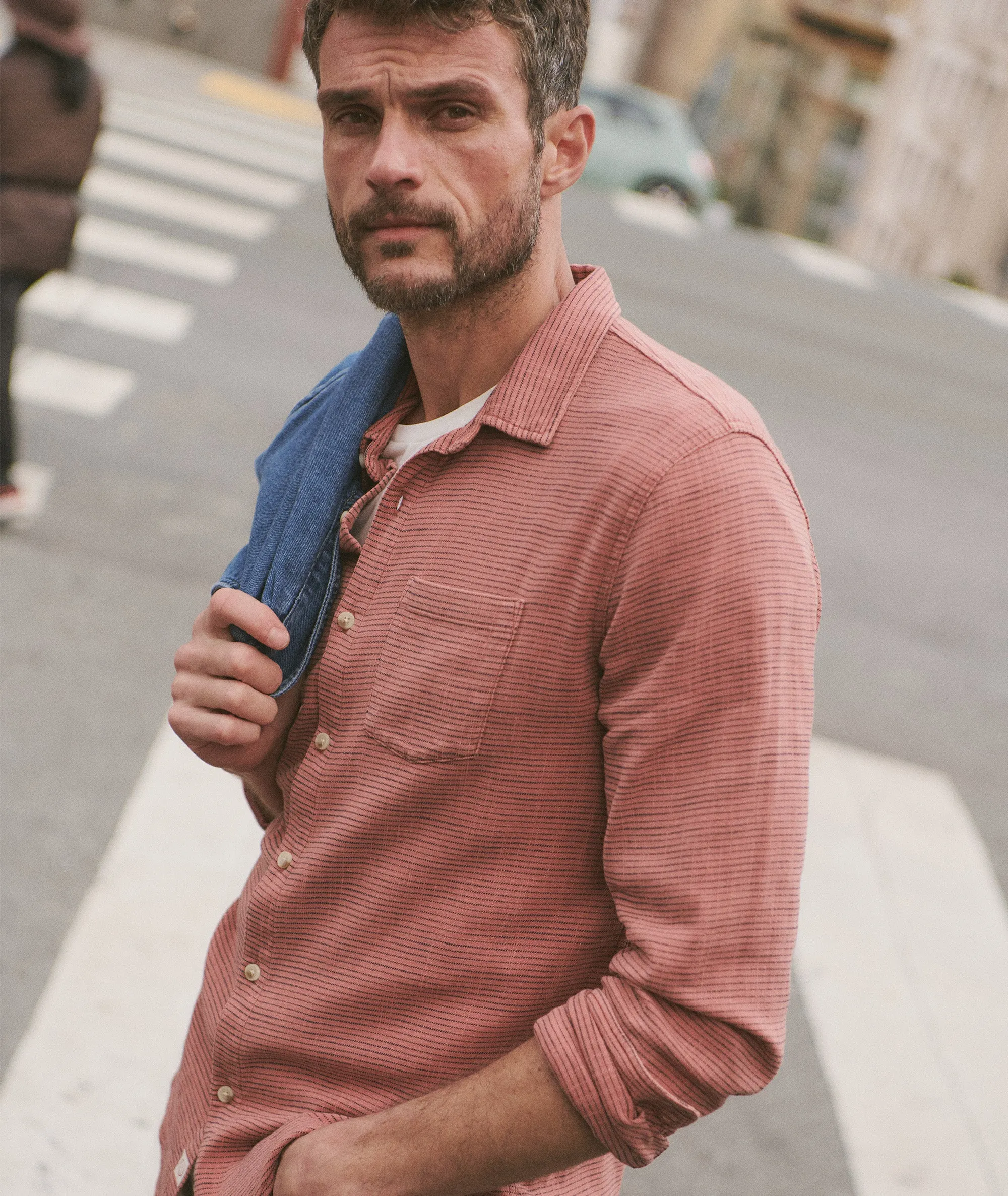 Stretch Selvage Long Sleeve Shirt sold by Marine Layer product image thumbnail 3