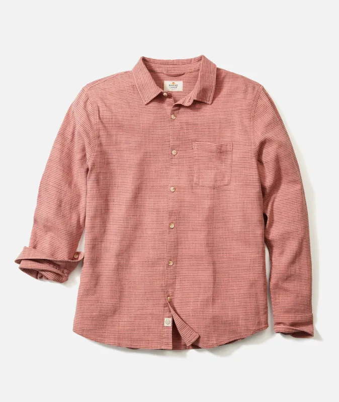 Stretch Selvage Long Sleeve Shirt made by Marine Layer