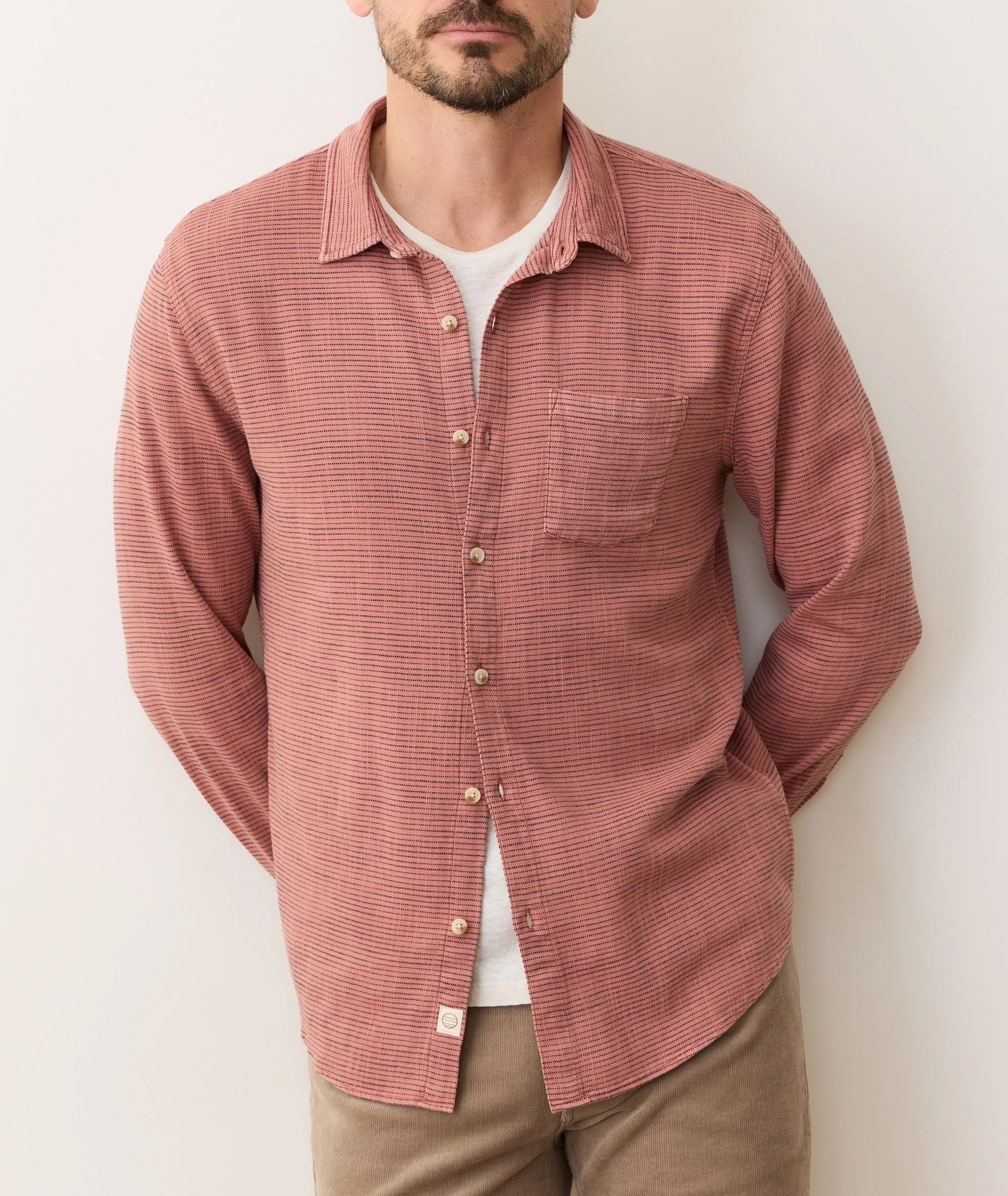 Stretch Selvage Long Sleeve Shirt sold by Marine Layer product image thumbnail 5