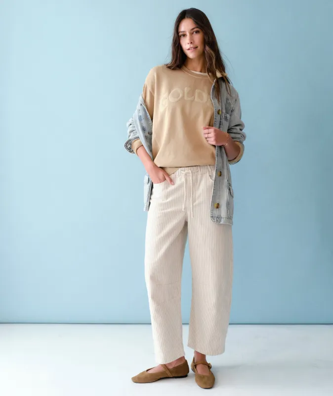 Ella Barrel Leg Pant sold by Marine Layer