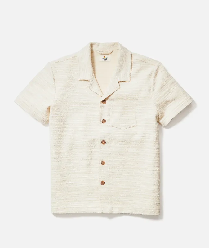 Cam Jacquard Resort Shirt made by Marine Layer