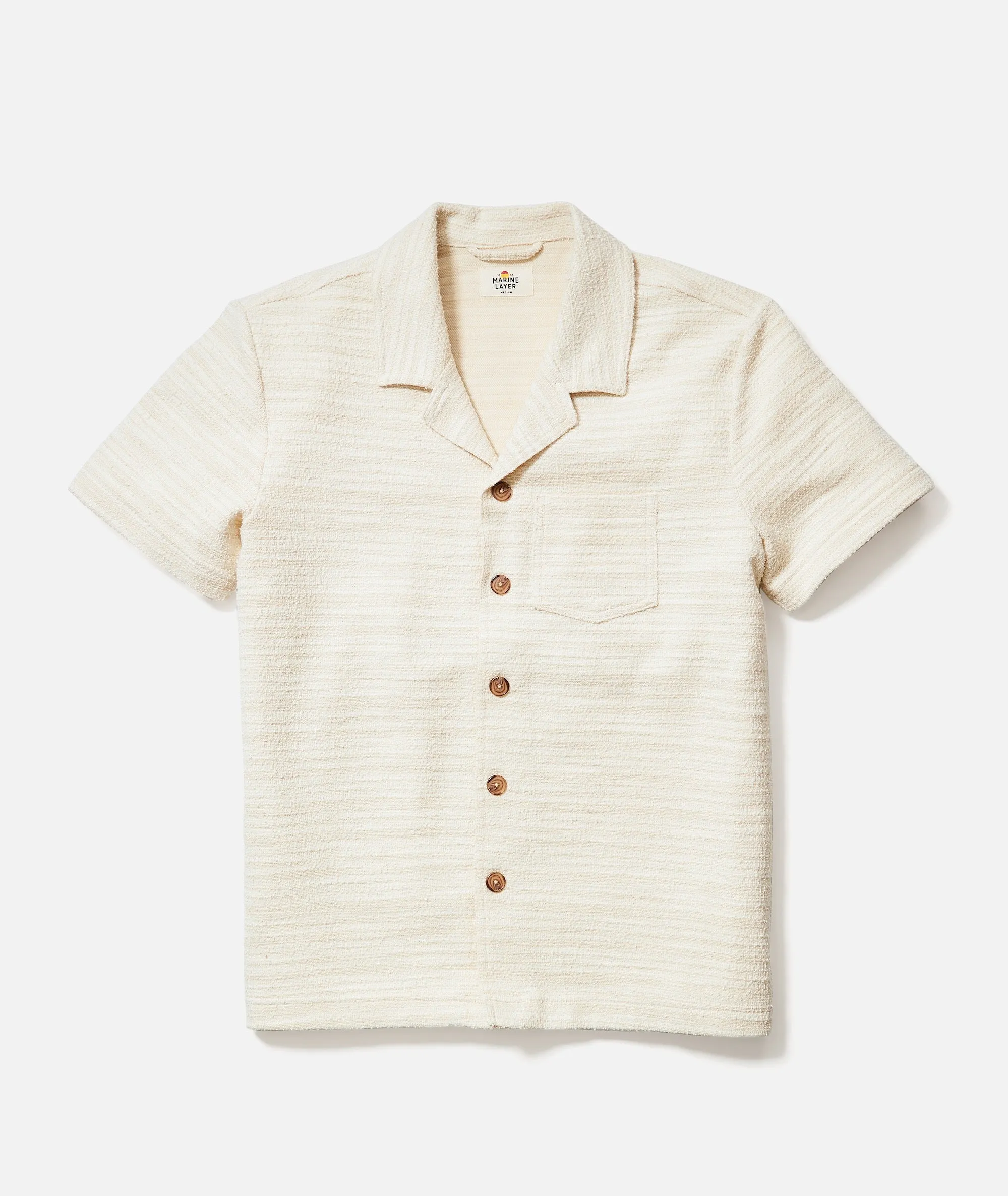 Cam Jacquard Resort Shirt sold by Marine Layer