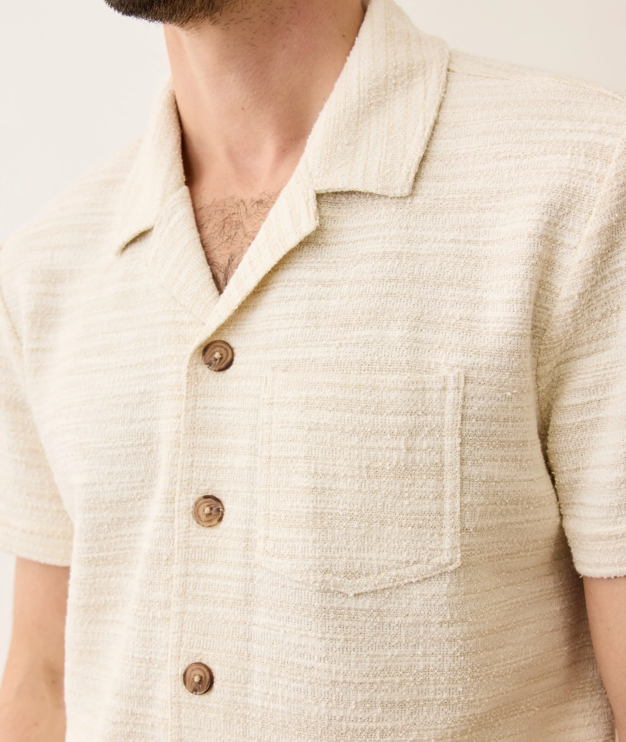 Cam Jacquard Resort Shirt sold by Marine Layer product image thumbnail 4