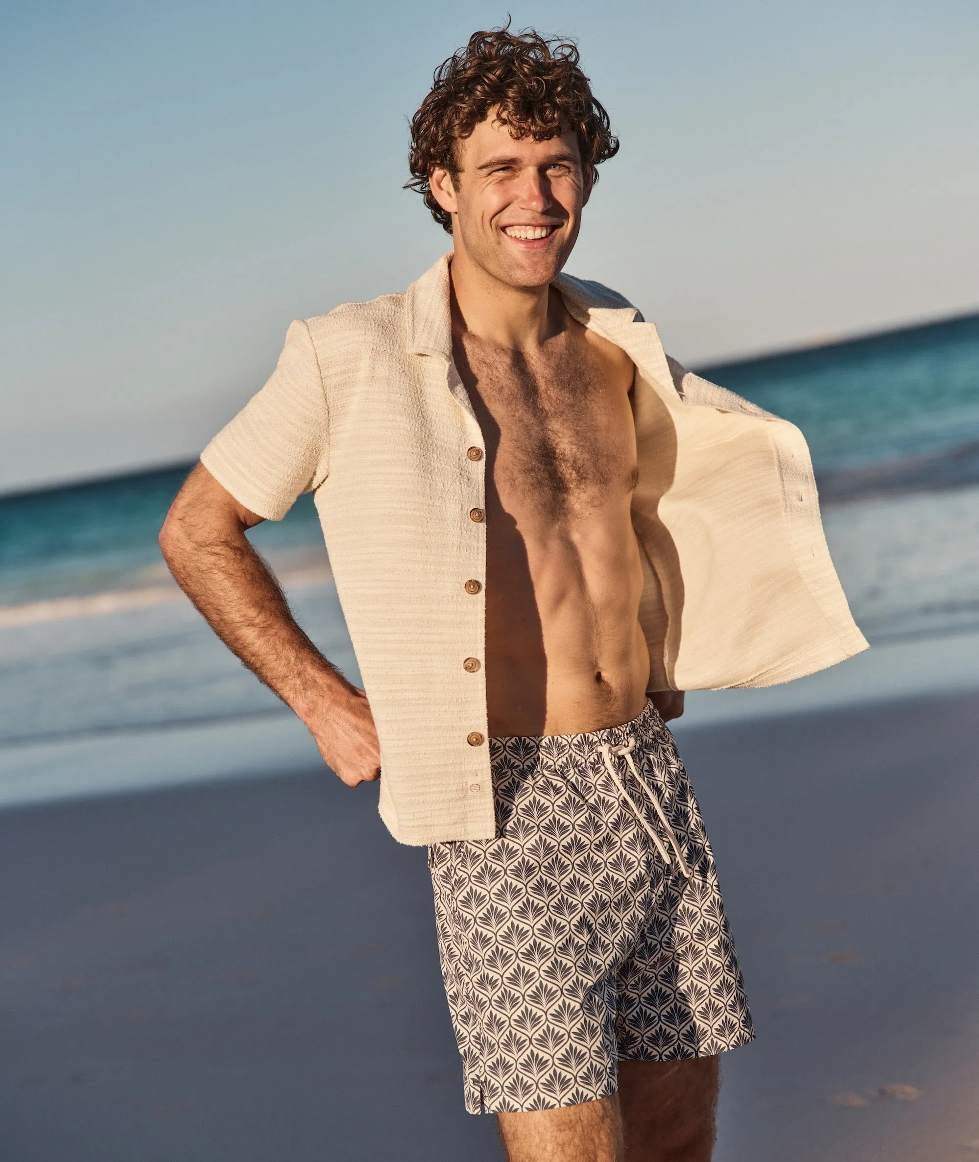 Cam Jacquard Resort Shirt sold by Marine Layer product image thumbnail 3