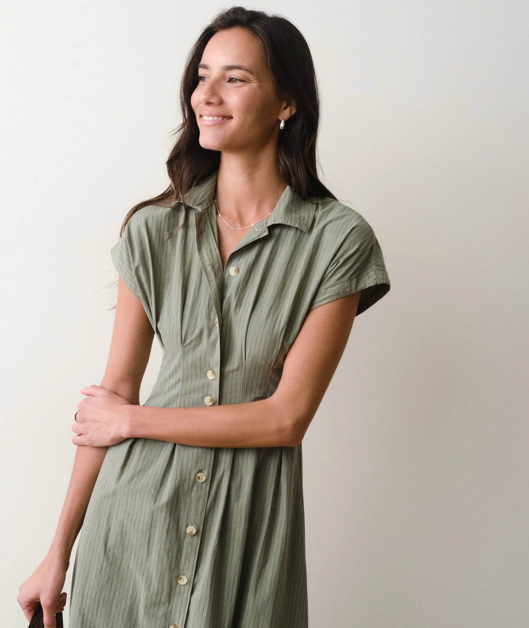 Arden Midi Shirt Dress sold by Marine Layer product image thumbnail 5
