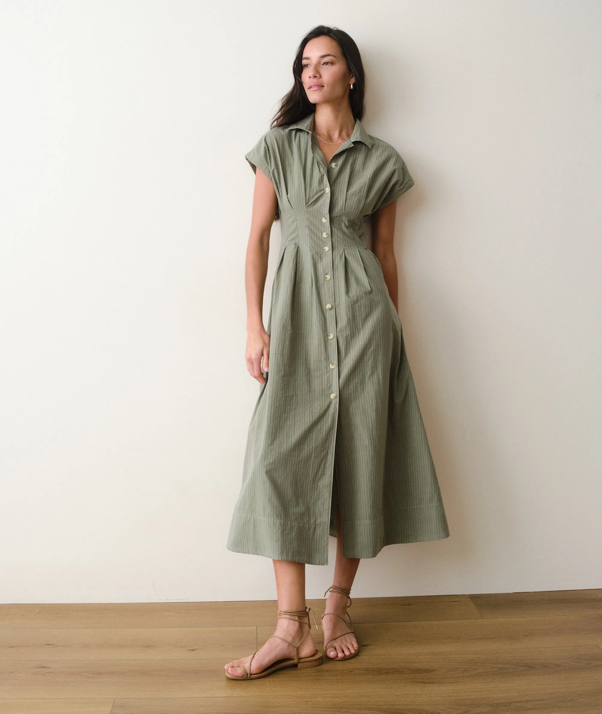 Arden Midi Shirt Dress sold by Marine Layer product image thumbnail 4