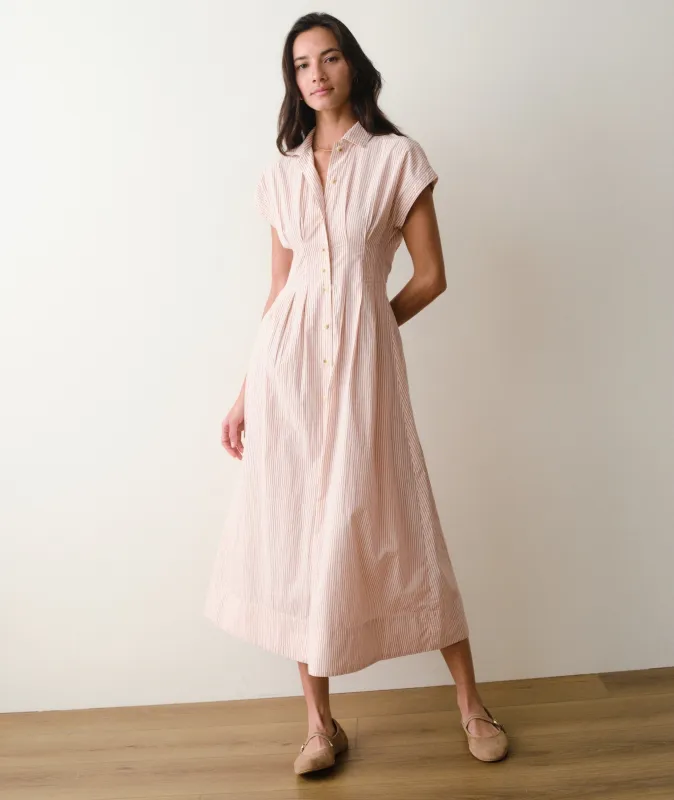 Arden Midi Shirt Dress made by Marine Layer