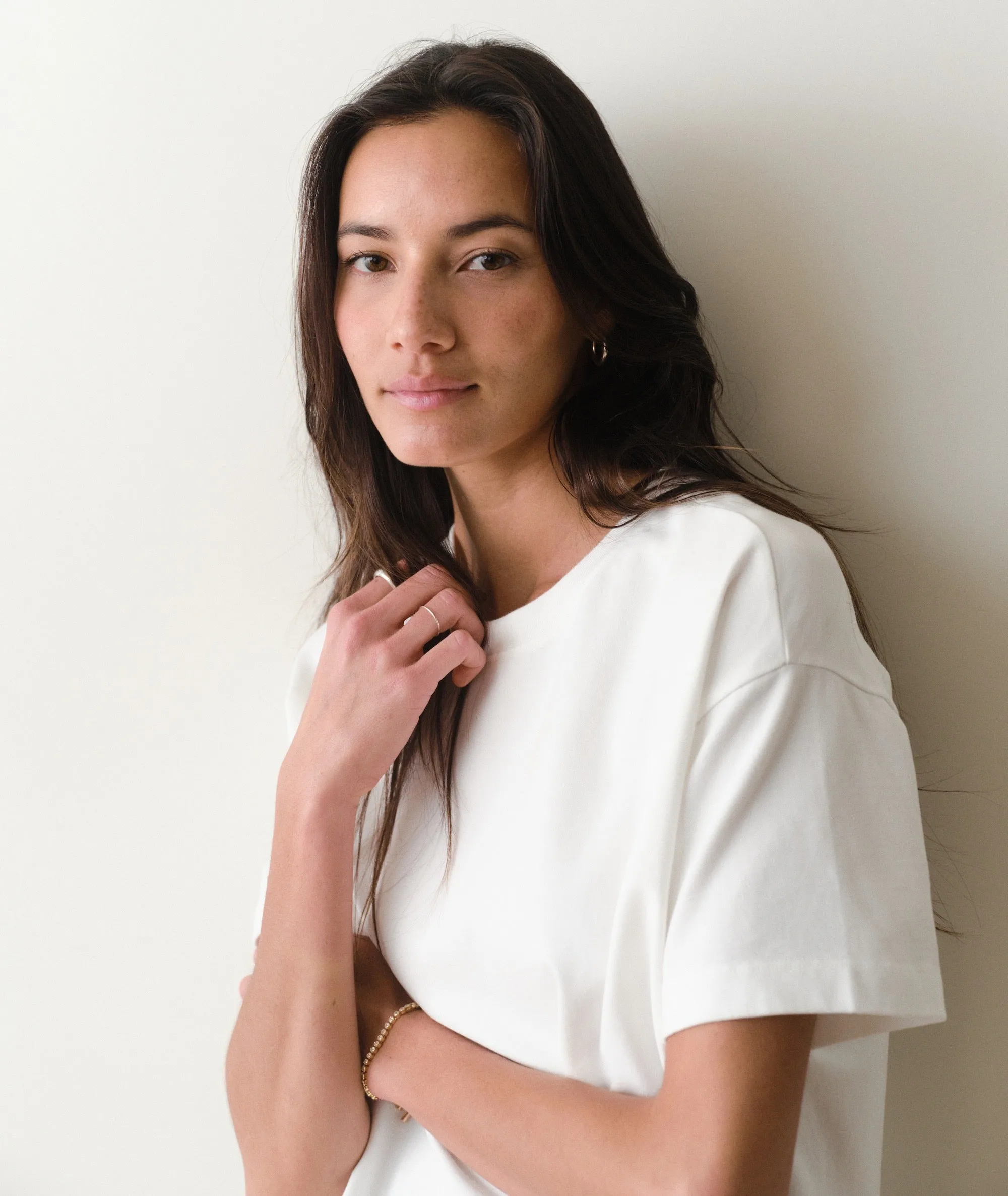 Luxe Sueded Oversized Crew Tee sold by Marine Layer product image thumbnail 5