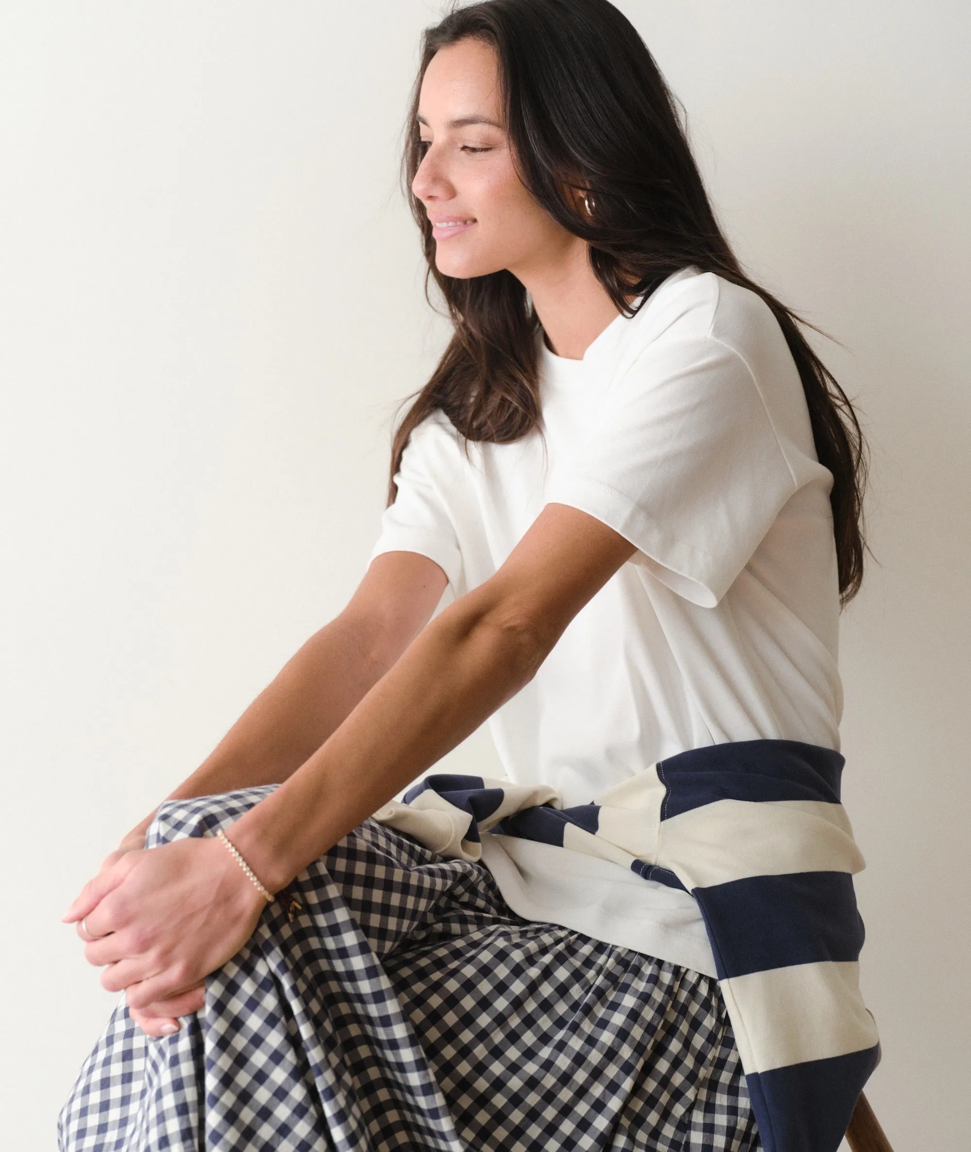 Luxe Sueded Oversized Crew Tee sold by Marine Layer product image thumbnail 3