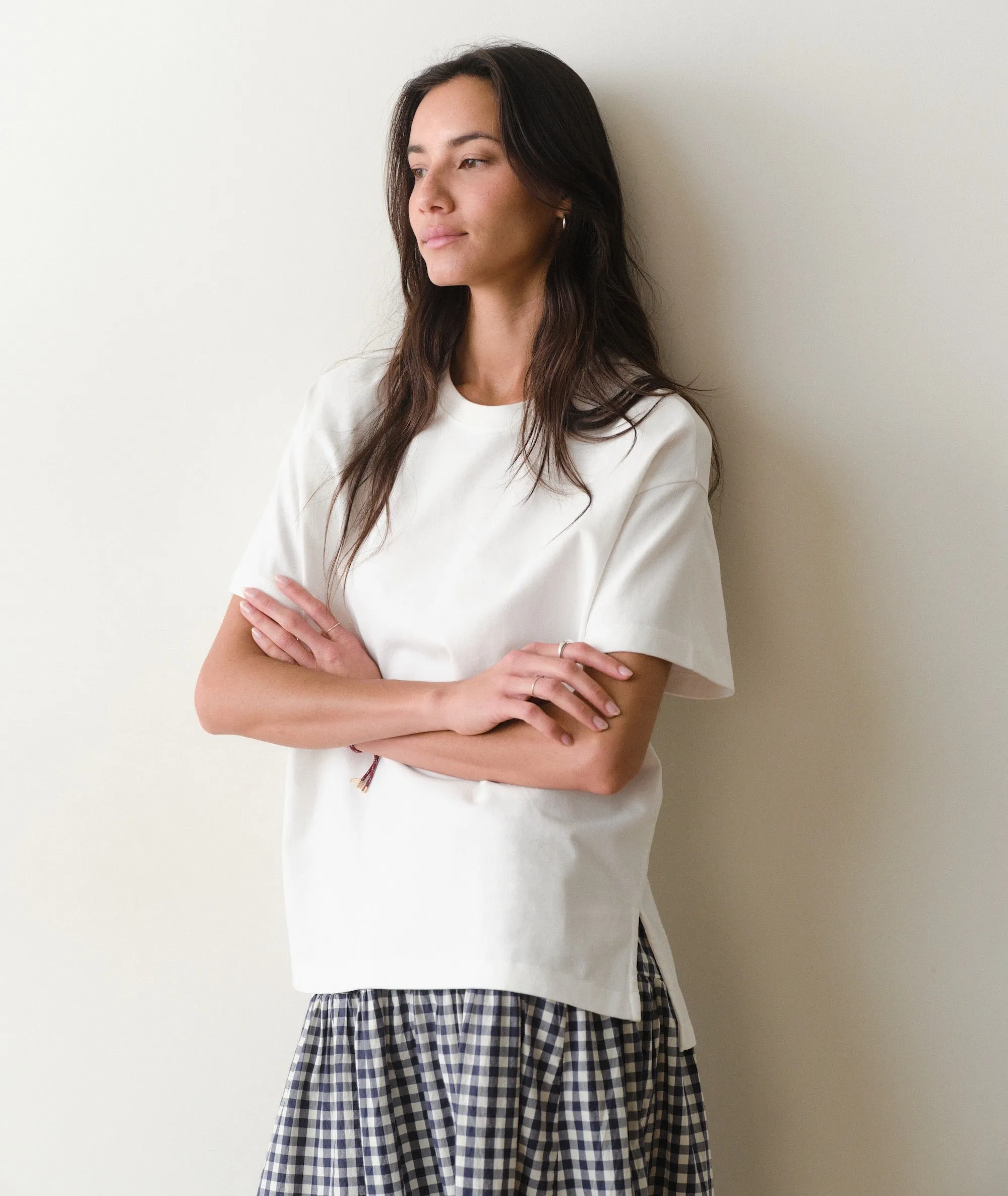 Luxe Sueded Oversized Crew Tee sold by Marine Layer product image thumbnail 2