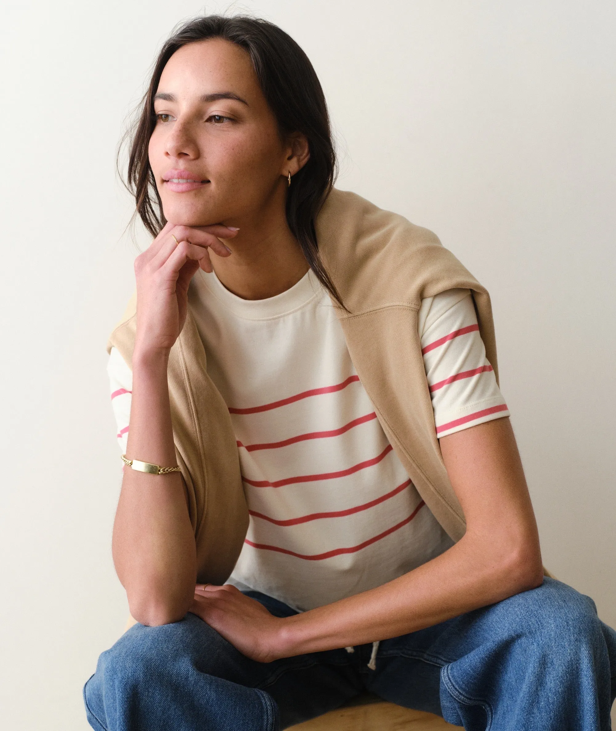 Luxe Sueded Tee sold by Marine Layer
