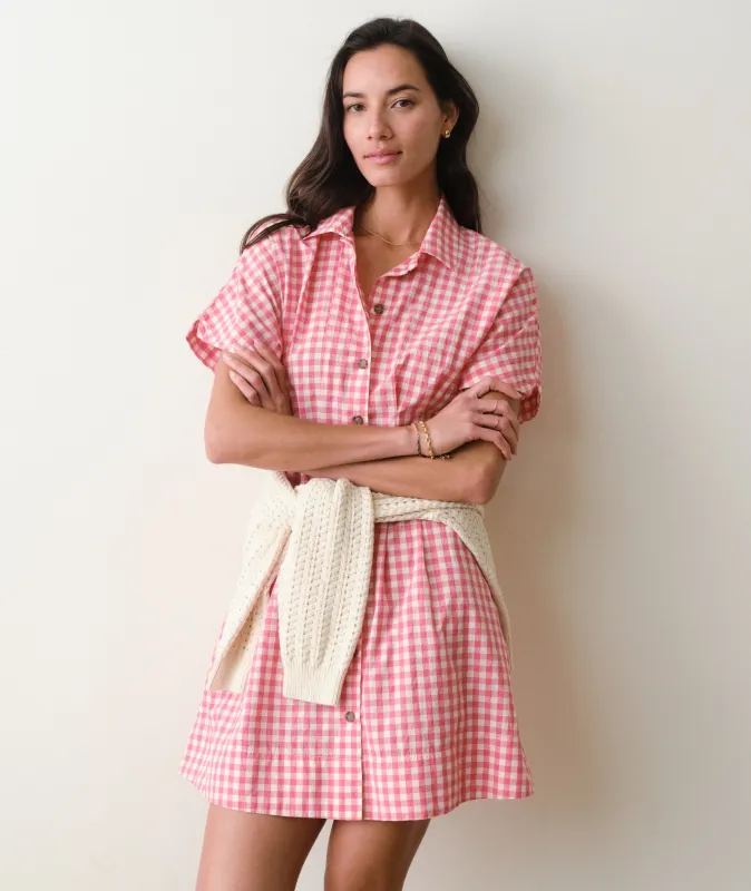 Arden Mini Shirt Dress made by Marine Layer