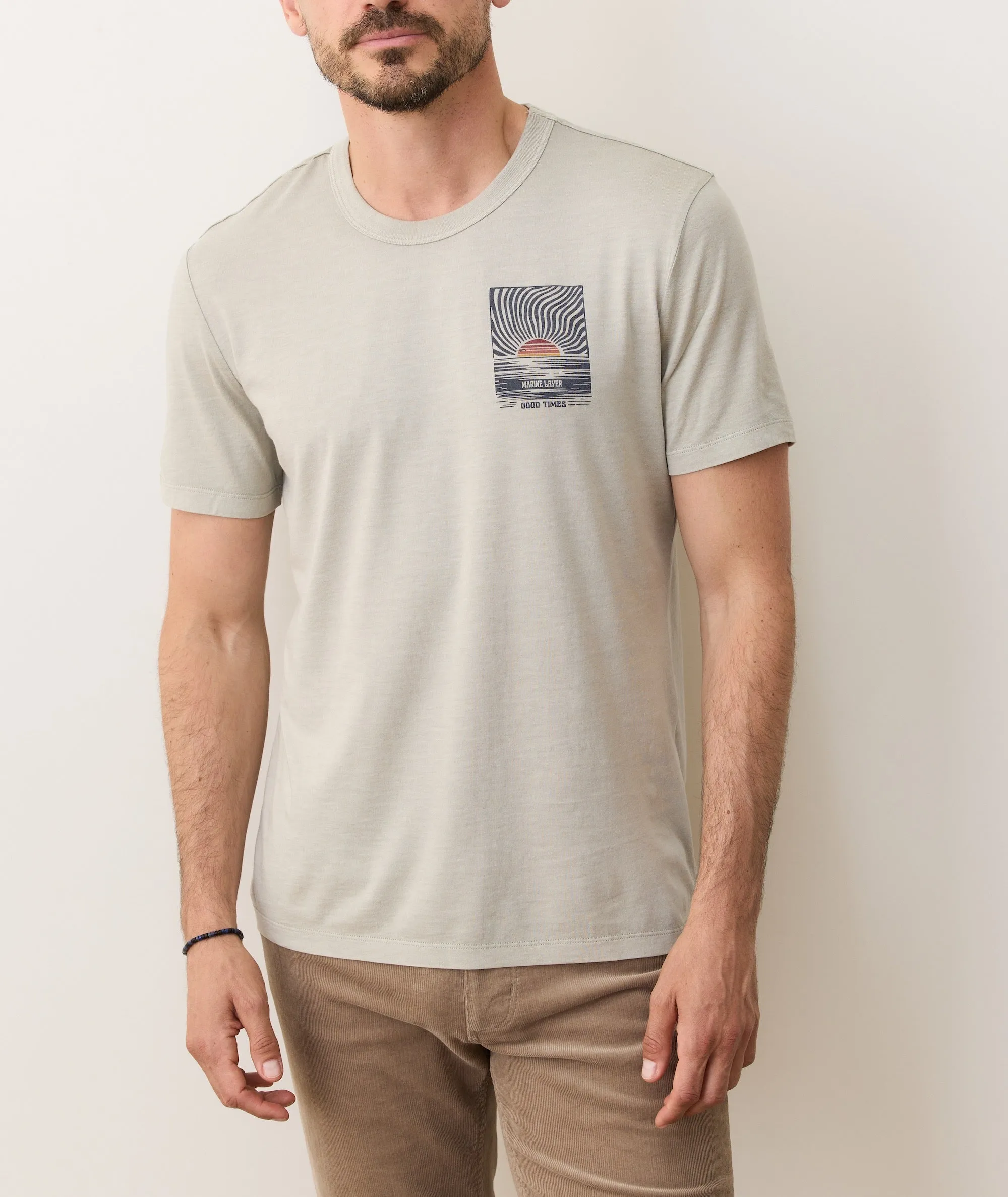 Signature Crew Graphic Tee sold by Marine Layer product image thumbnail 3