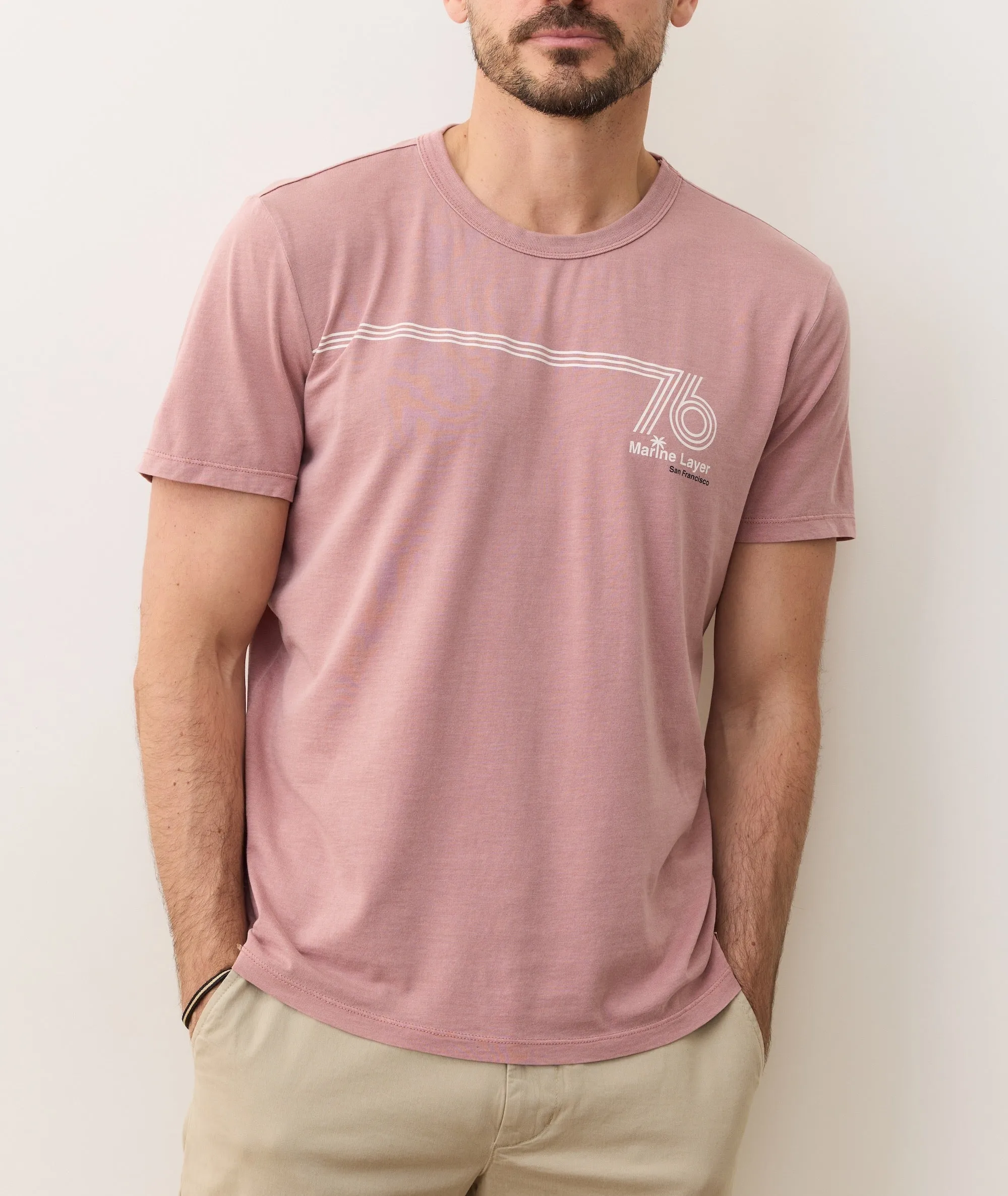 Signature Crew Graphic Tee sold by Marine Layer product image thumbnail 5