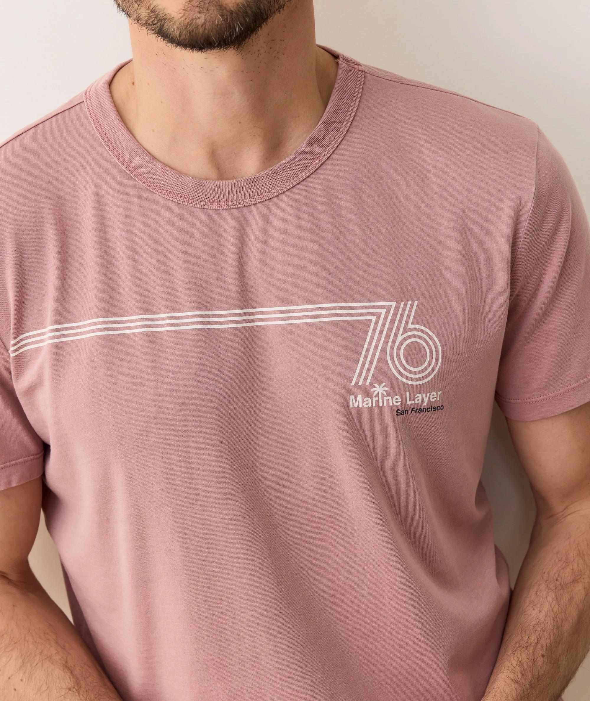 Signature Crew Graphic Tee sold by Marine Layer product image thumbnail 4