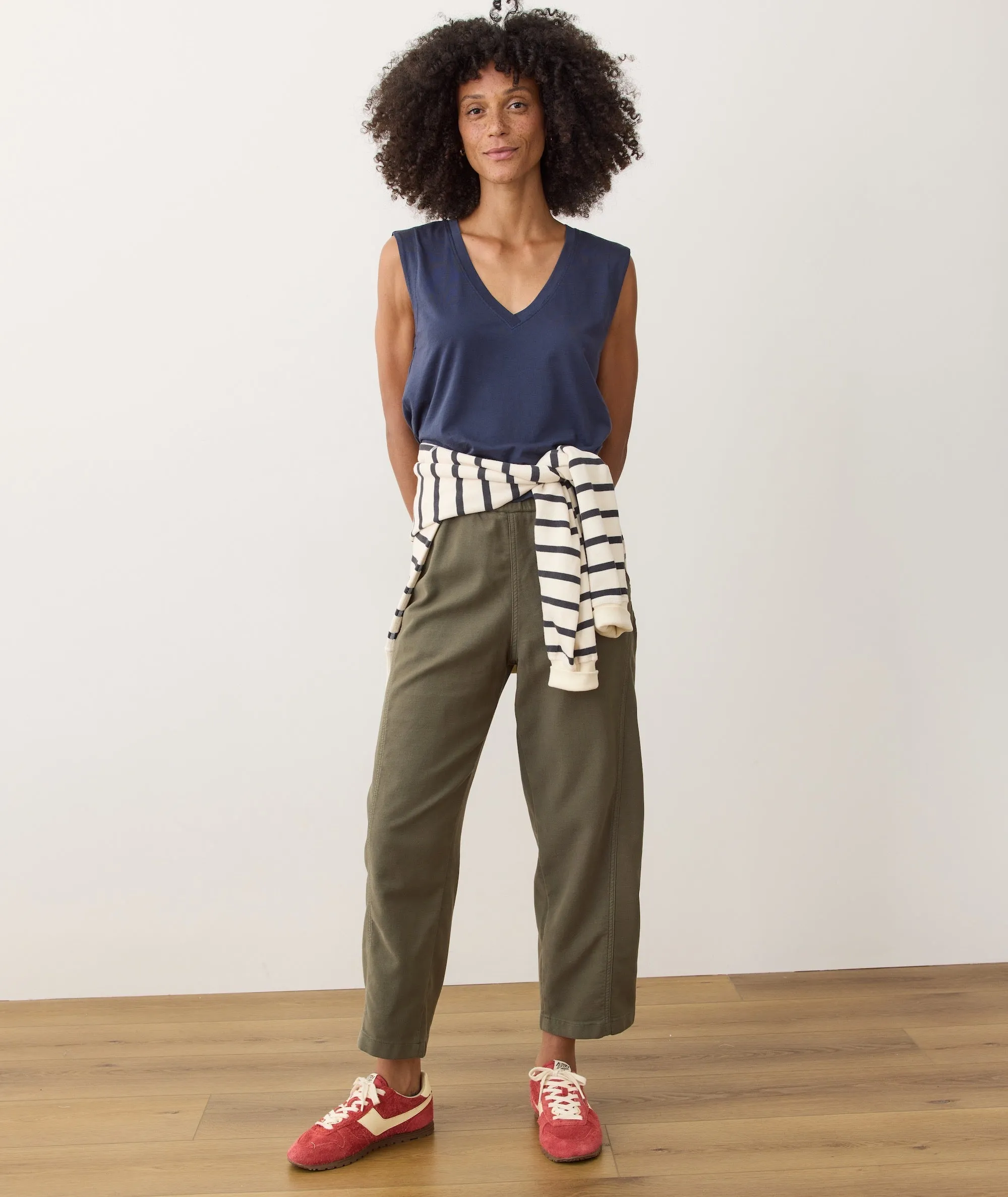 Pima Tissue V-Neck Tank sold by Marine Layer
