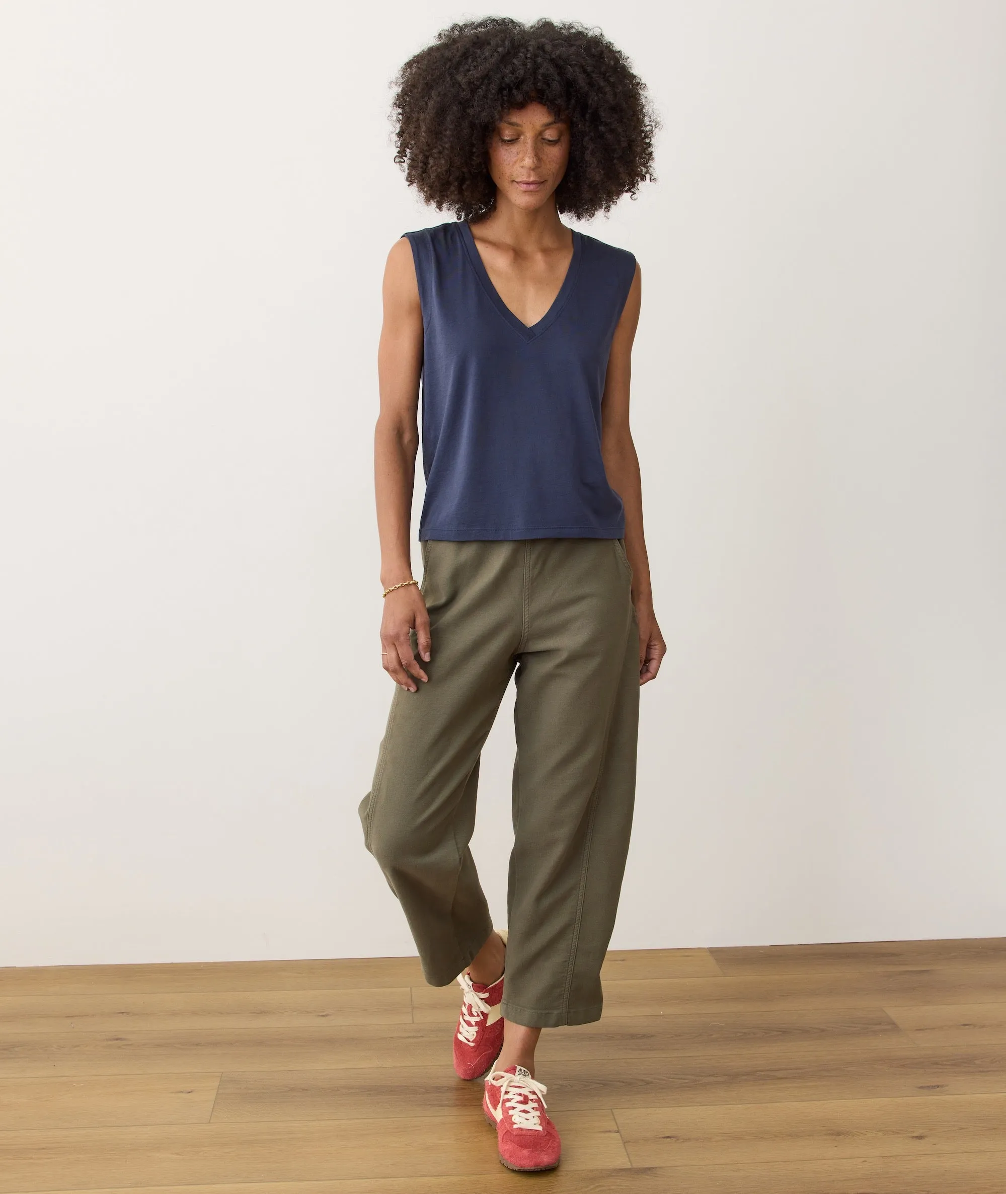 Pima Tissue V-Neck Tank sold by Marine Layer product image thumbnail 4