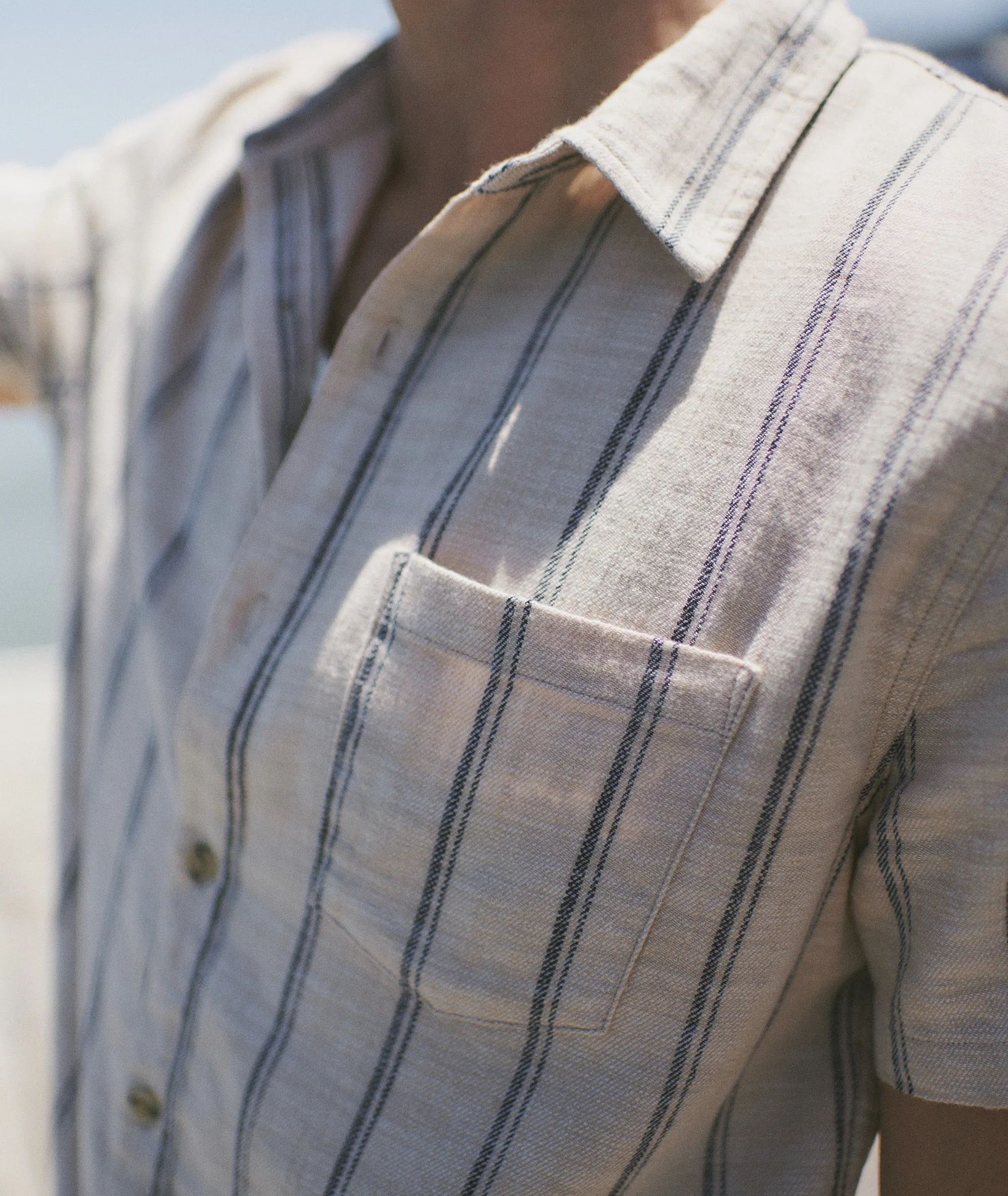 Stretch Selvage Short Sleeve Shirt sold by Marine Layer product image thumbnail 3