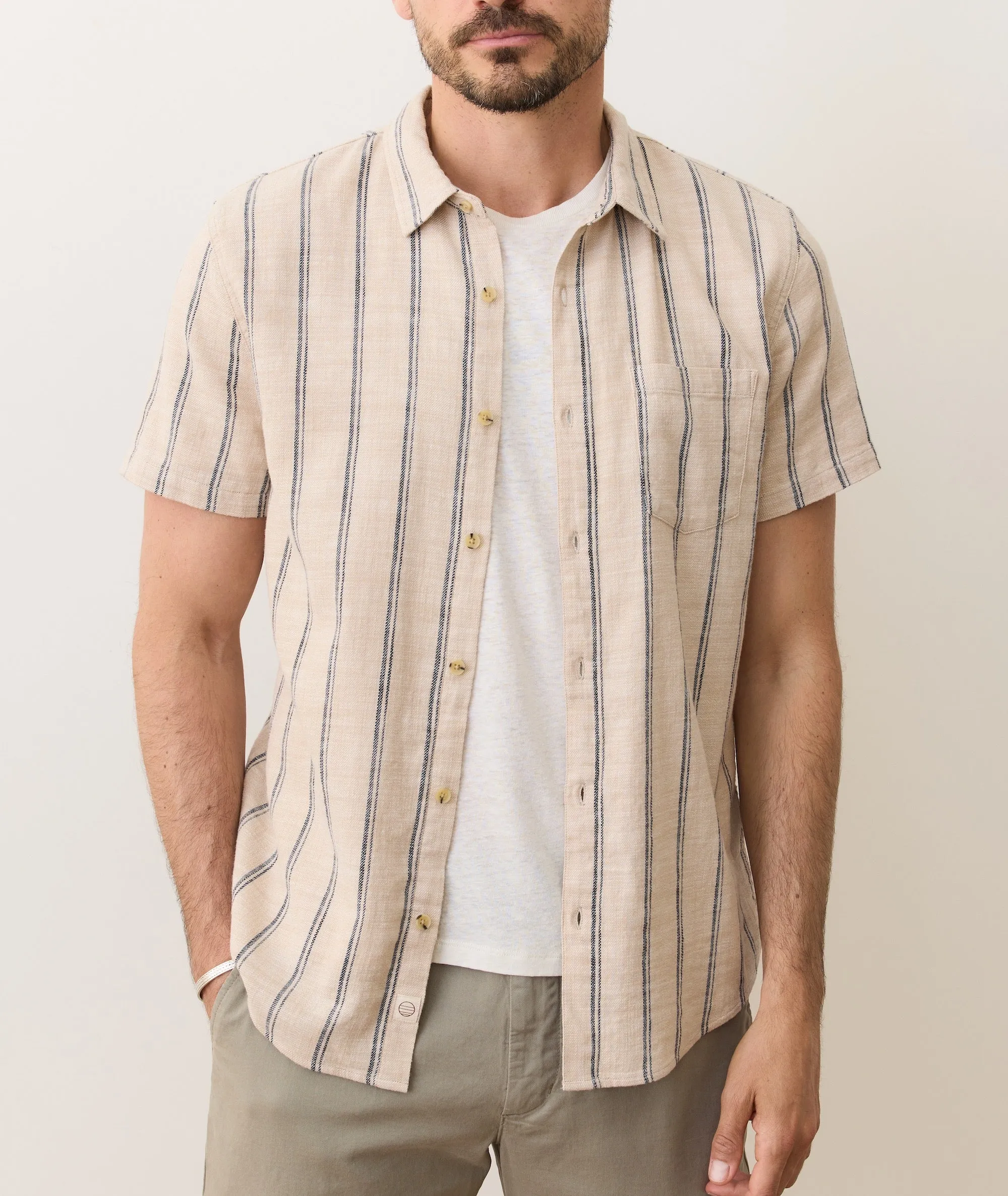 Stretch Selvage Short Sleeve Shirt sold by Marine Layer product image thumbnail 5
