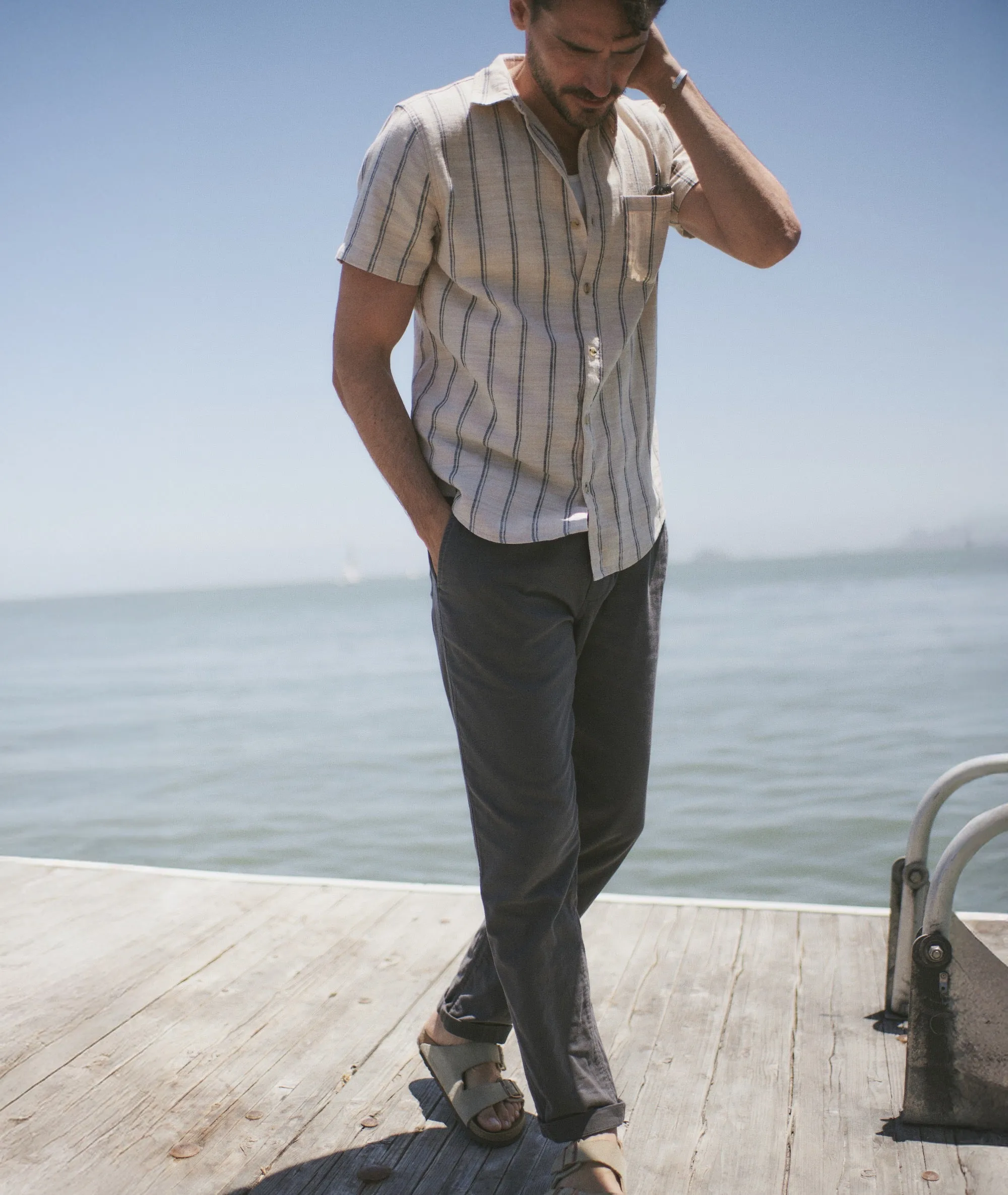 Stretch Selvage Short Sleeve Shirt sold by Marine Layer product image thumbnail 4