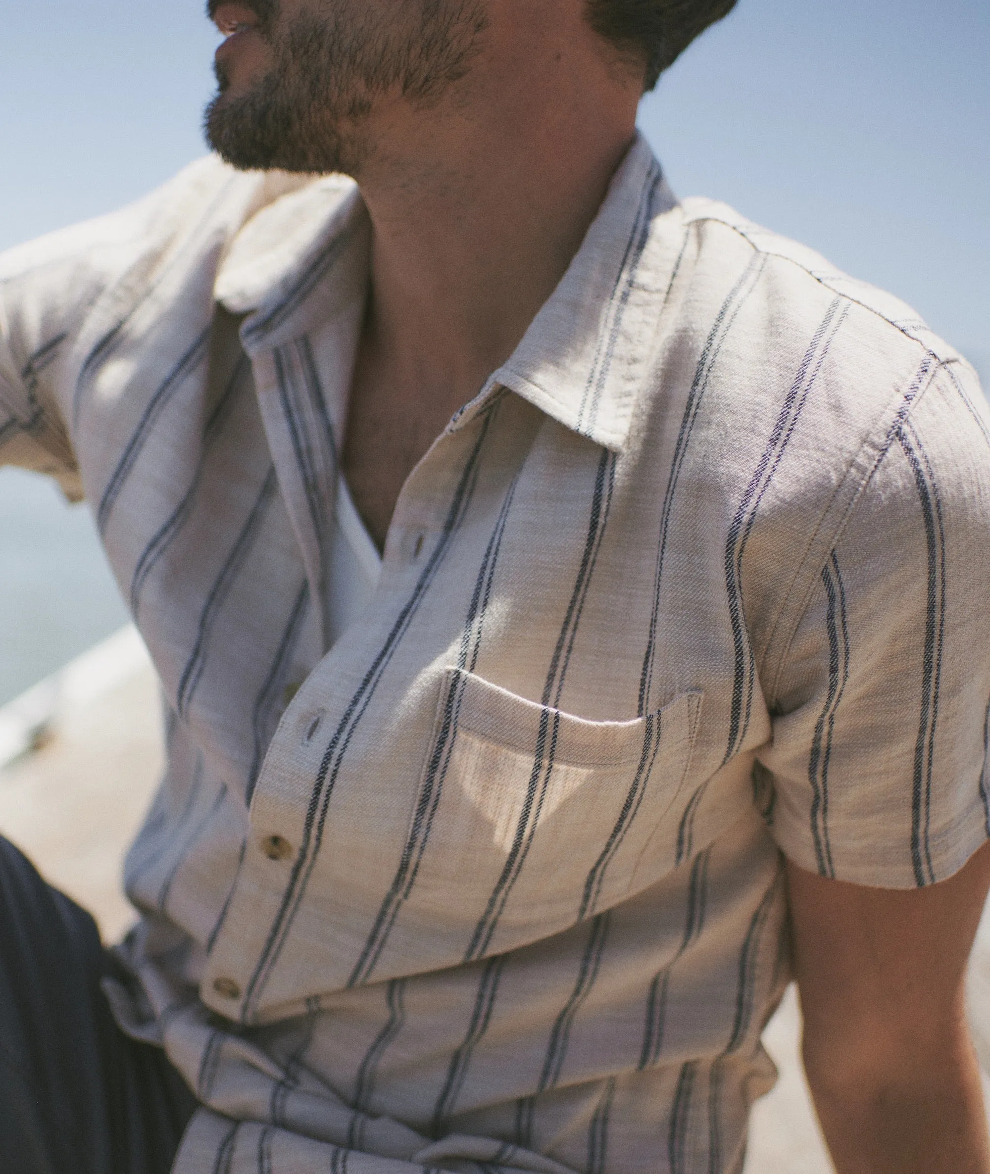 Stretch Selvage Short Sleeve Shirt sold by Marine Layer product image thumbnail 2