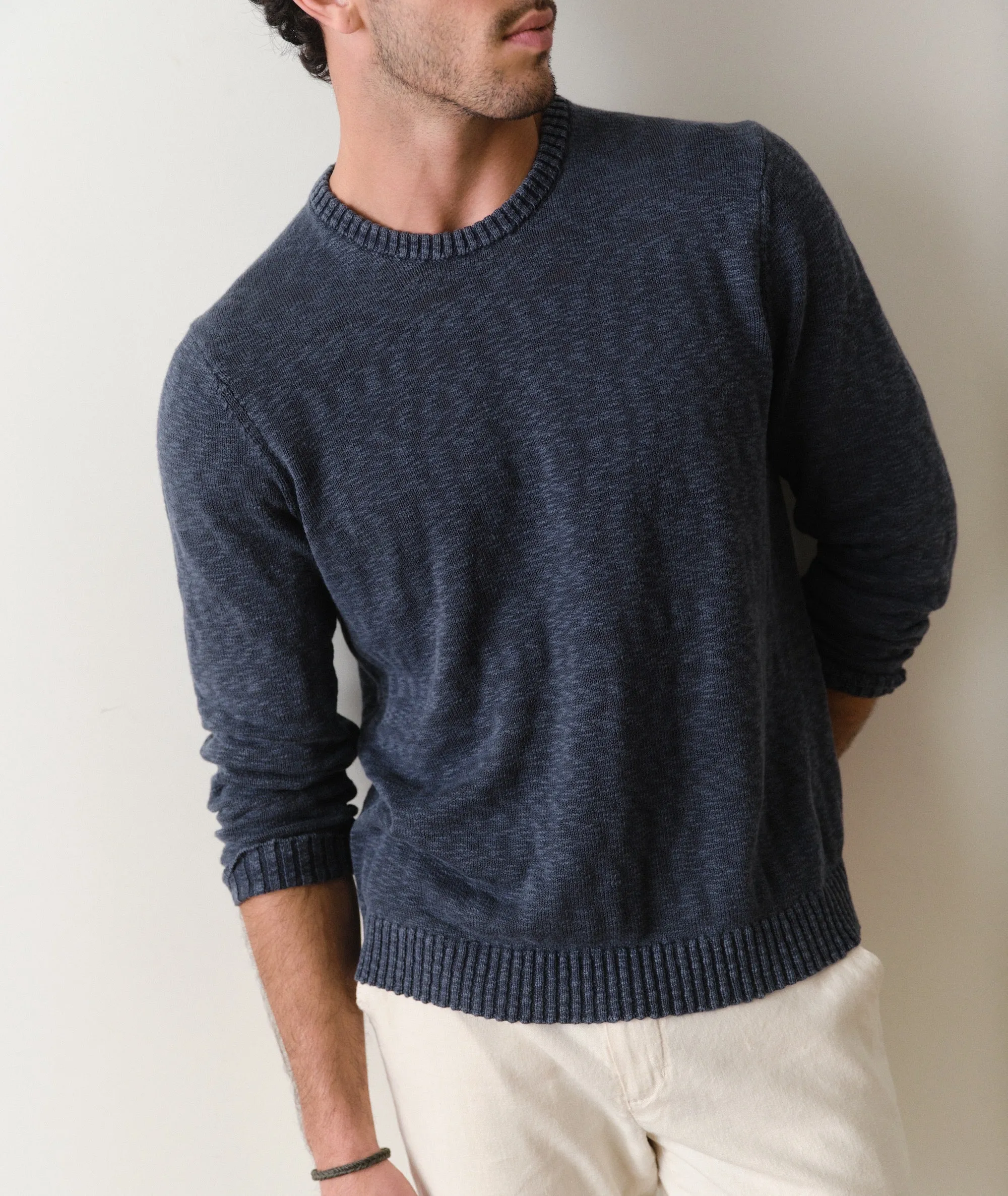 Slub Crew Sweater sold by Marine Layer product image thumbnail 5