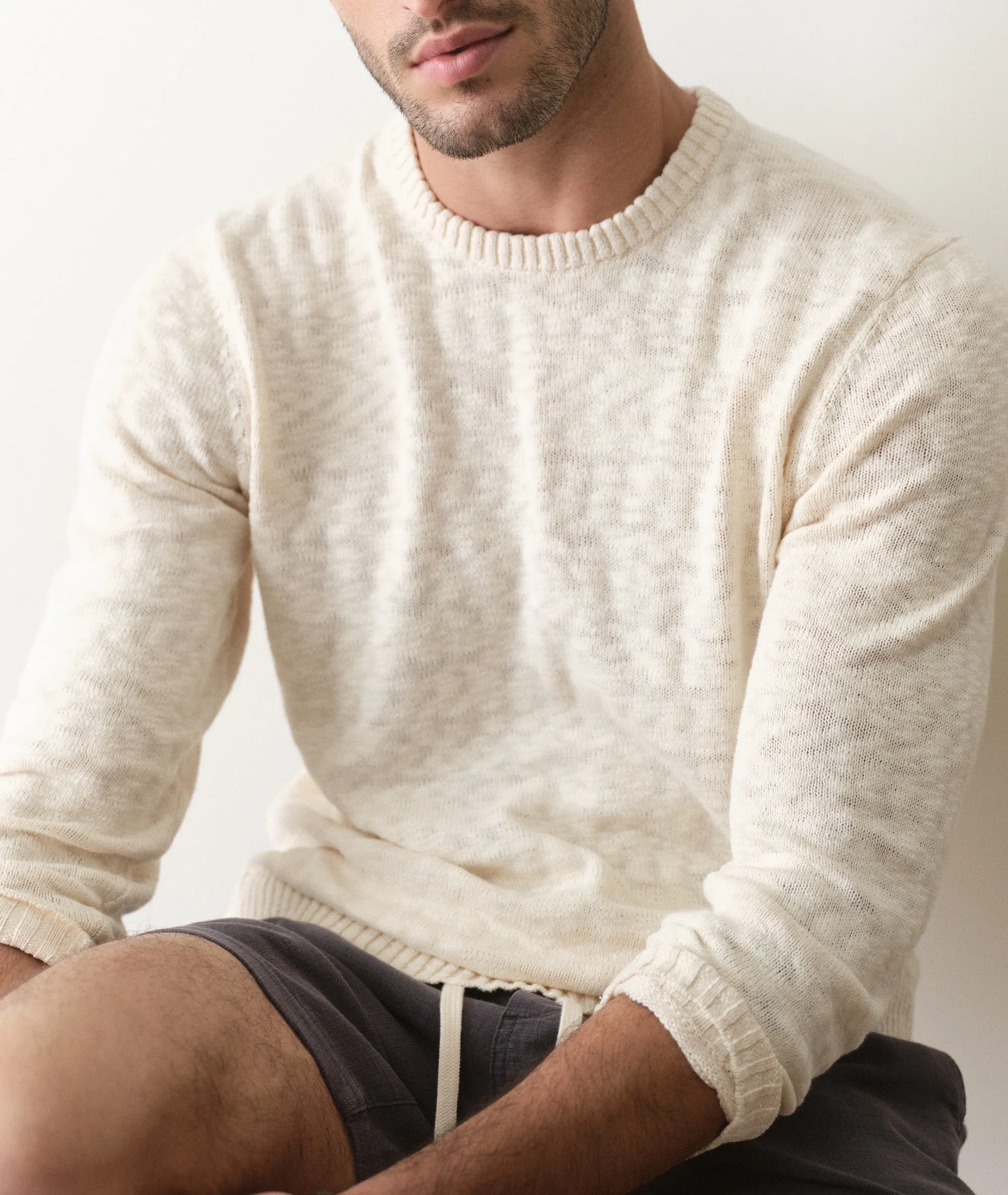 Slub Crew Sweater sold by Marine Layer product image thumbnail 5