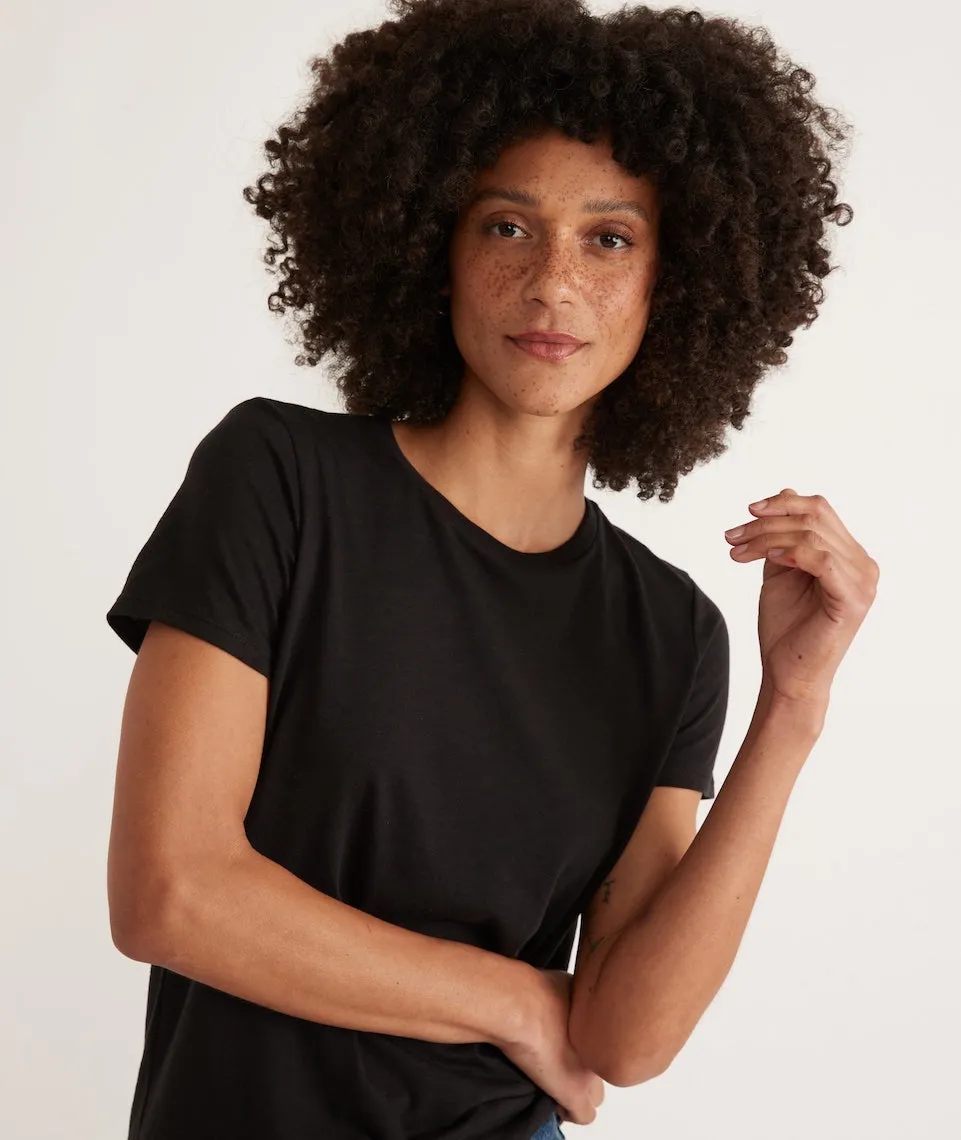 Classic Crew Tee in Black sold by Marine Layer product image thumbnail 3