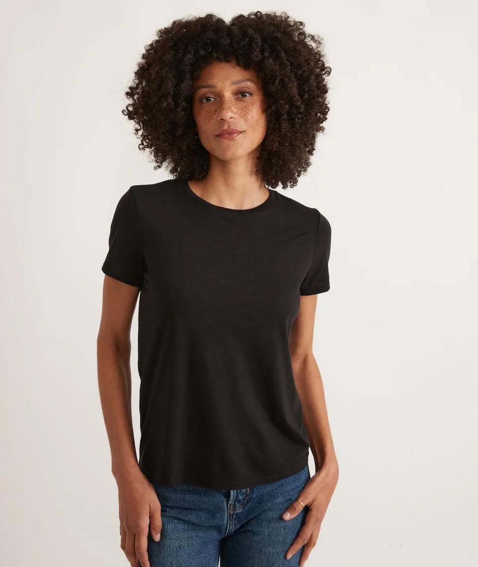 Classic Crew Tee in Black sold by Marine Layer product image thumbnail 4