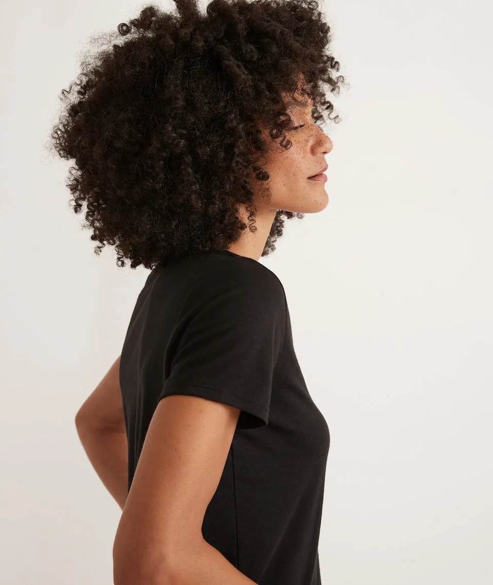 Classic Crew Tee in Black sold by Marine Layer product image thumbnail 5