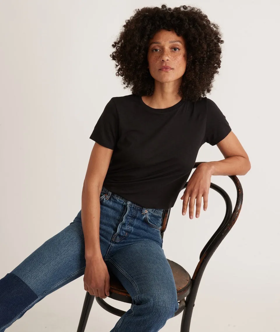Classic Crew Tee in Black sold by Marine Layer product image thumbnail 2