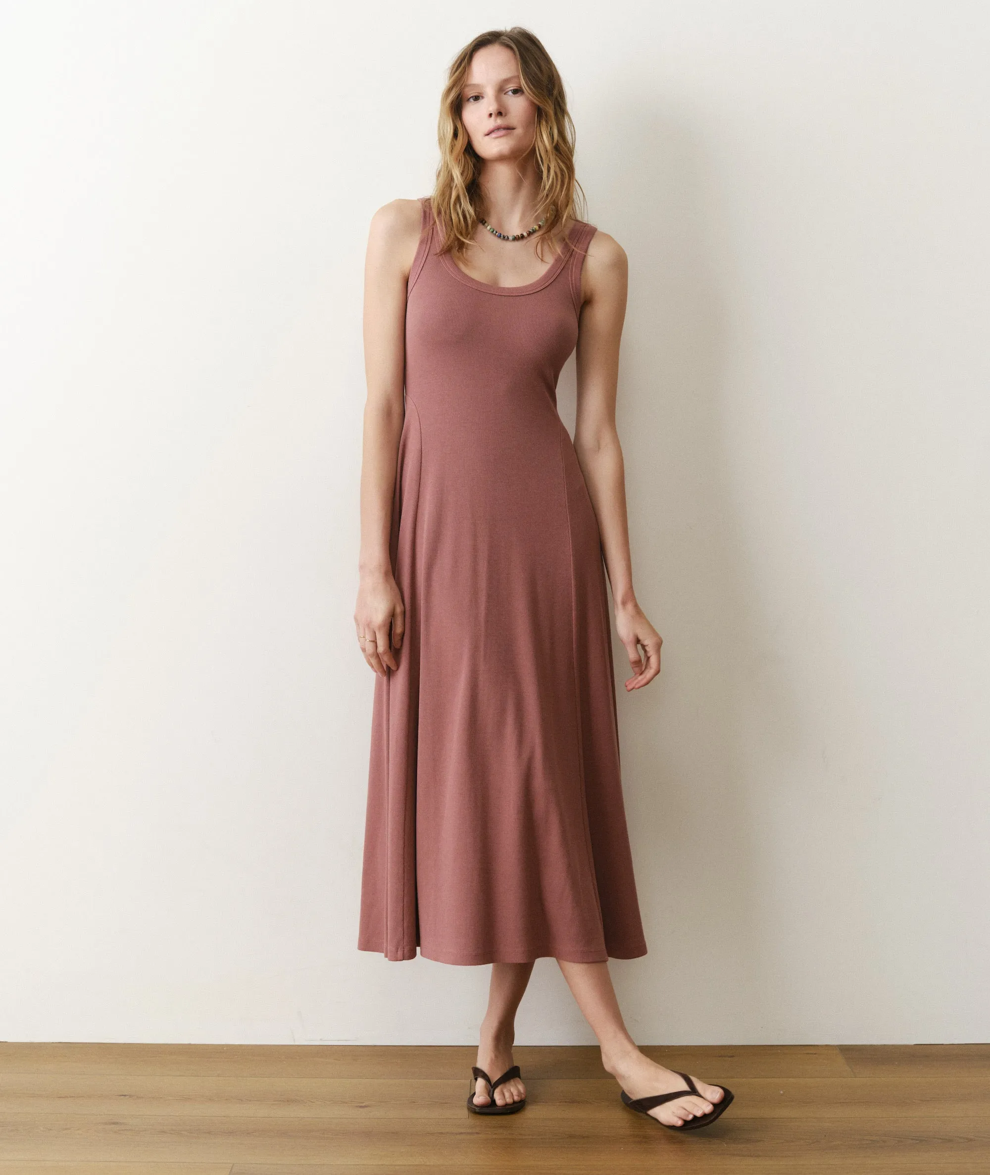 Lexi Rib Sun-In Fit & Flare Dress sold by Marine Layer product image thumbnail 2