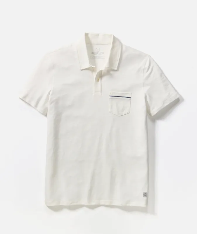 Air Pocket Polo sold by Marine Layer