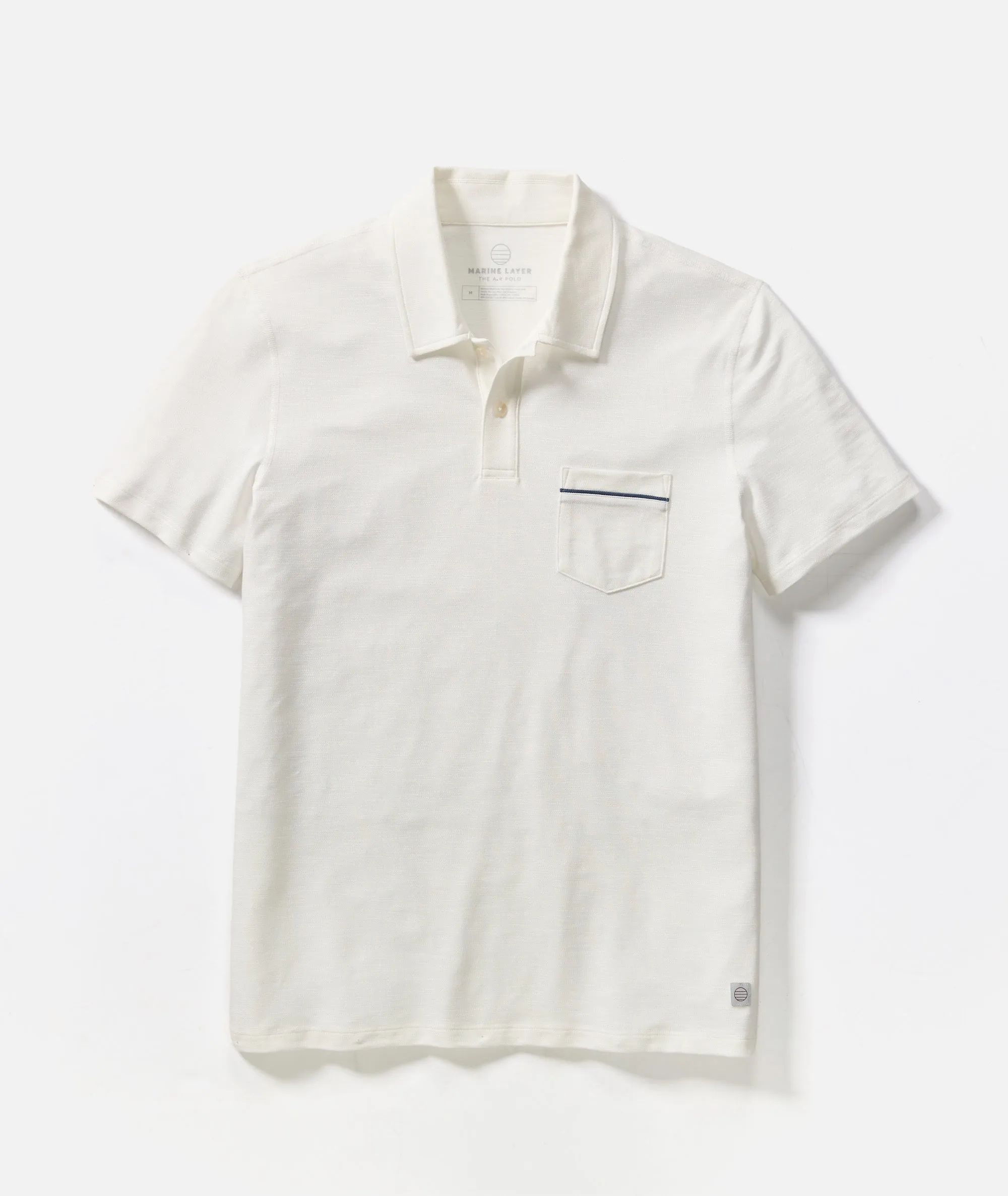 Air Pocket Polo sold by Marine Layer