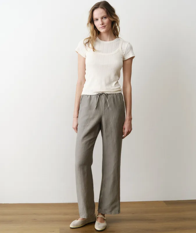 Linen Drawstring Pant made by Marine Layer