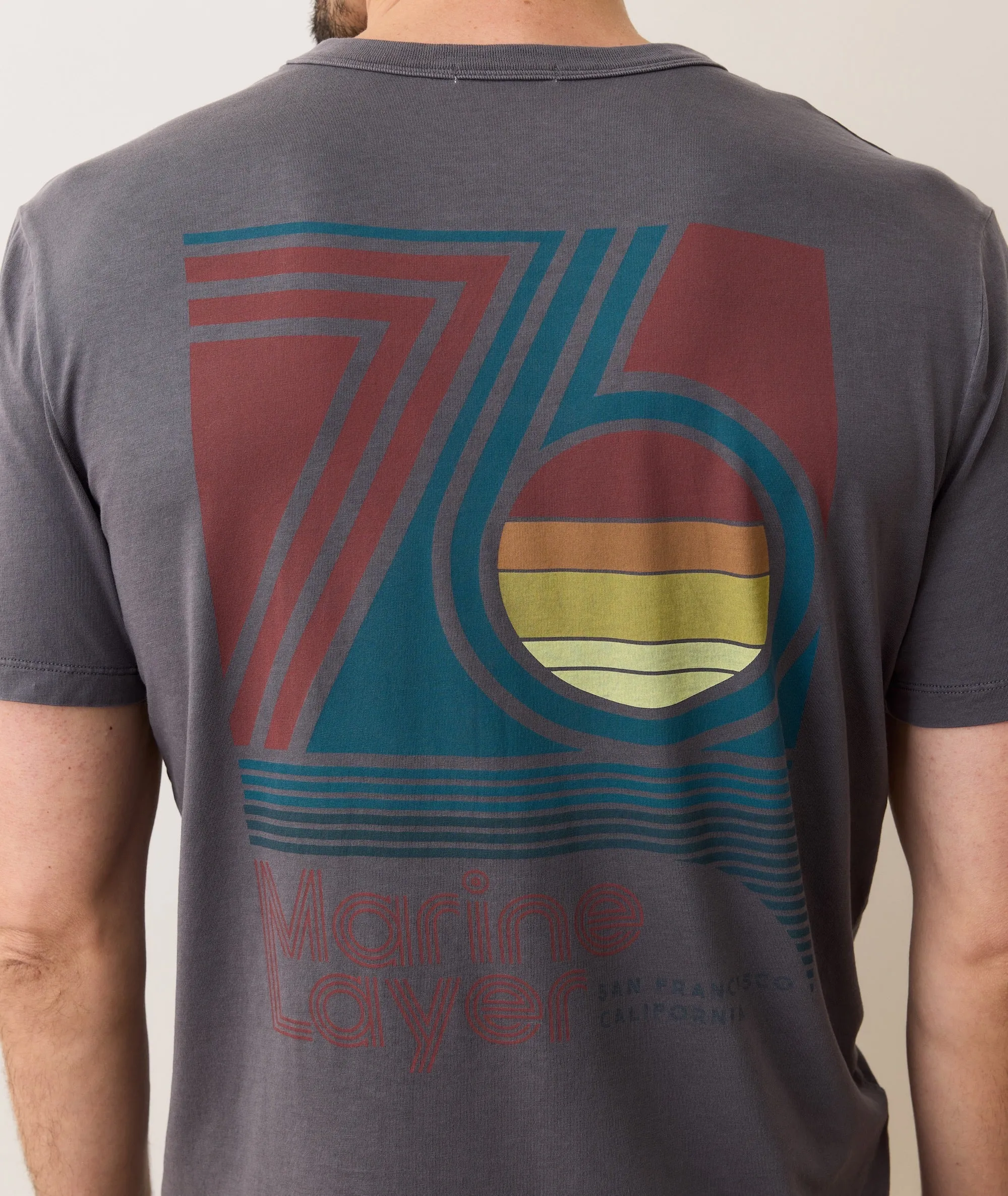 Signature Crew Graphic Tee sold by Marine Layer product image thumbnail 4
