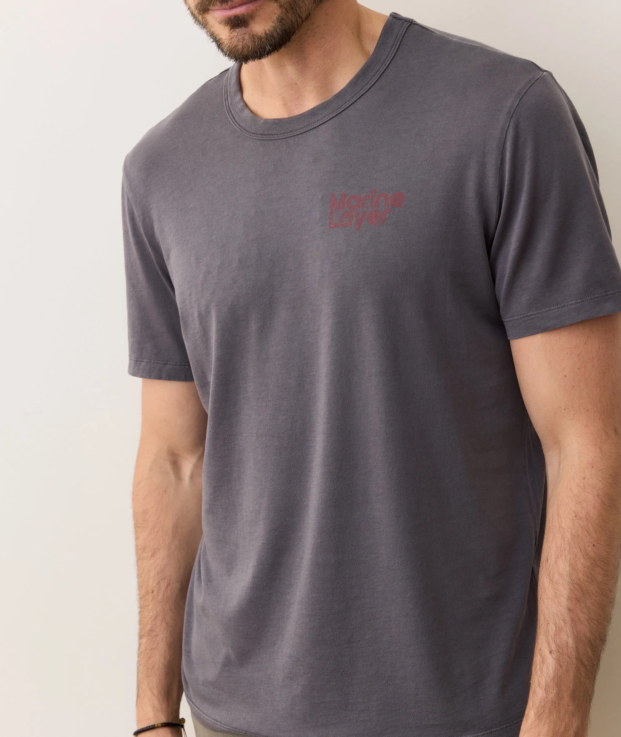 Signature Crew Graphic Tee sold by Marine Layer product image thumbnail 5