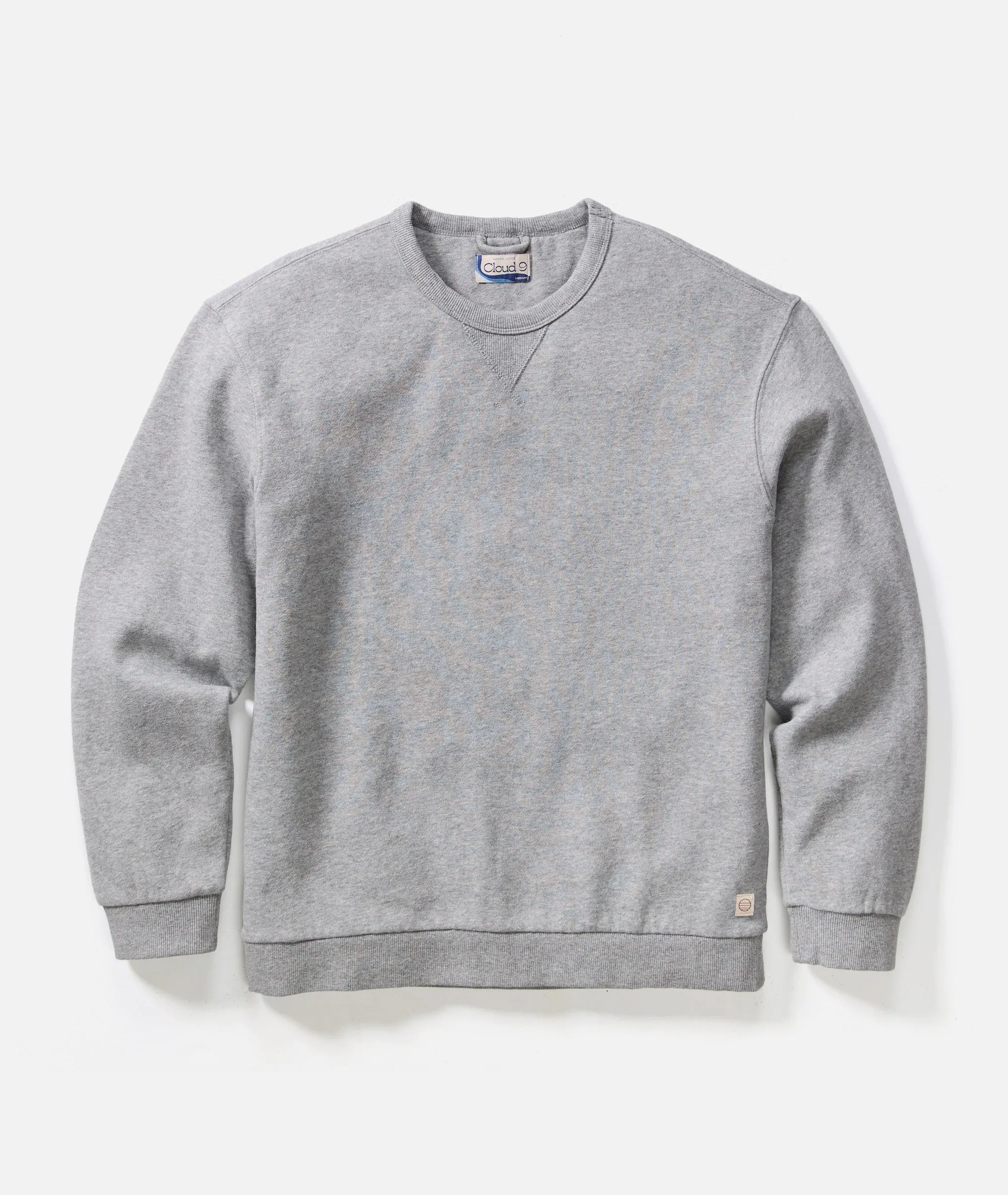 Men's Cloud 9 Fleece Relaxed Crewneck in Heather Grey sold by Marine Layer