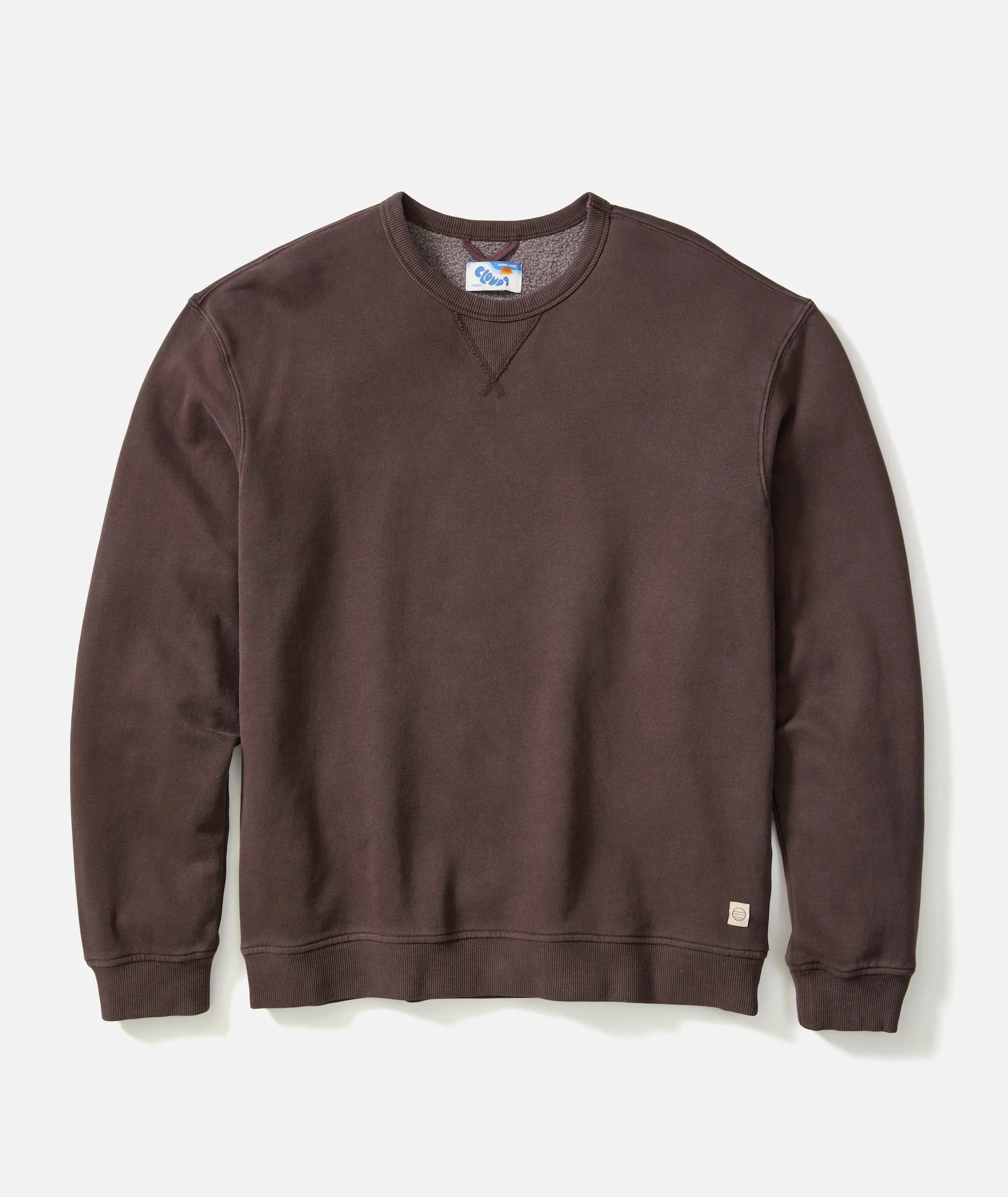 Men's Cloud 9 Fleece Relaxed Crewneck in Coffee sold by Marine Layer