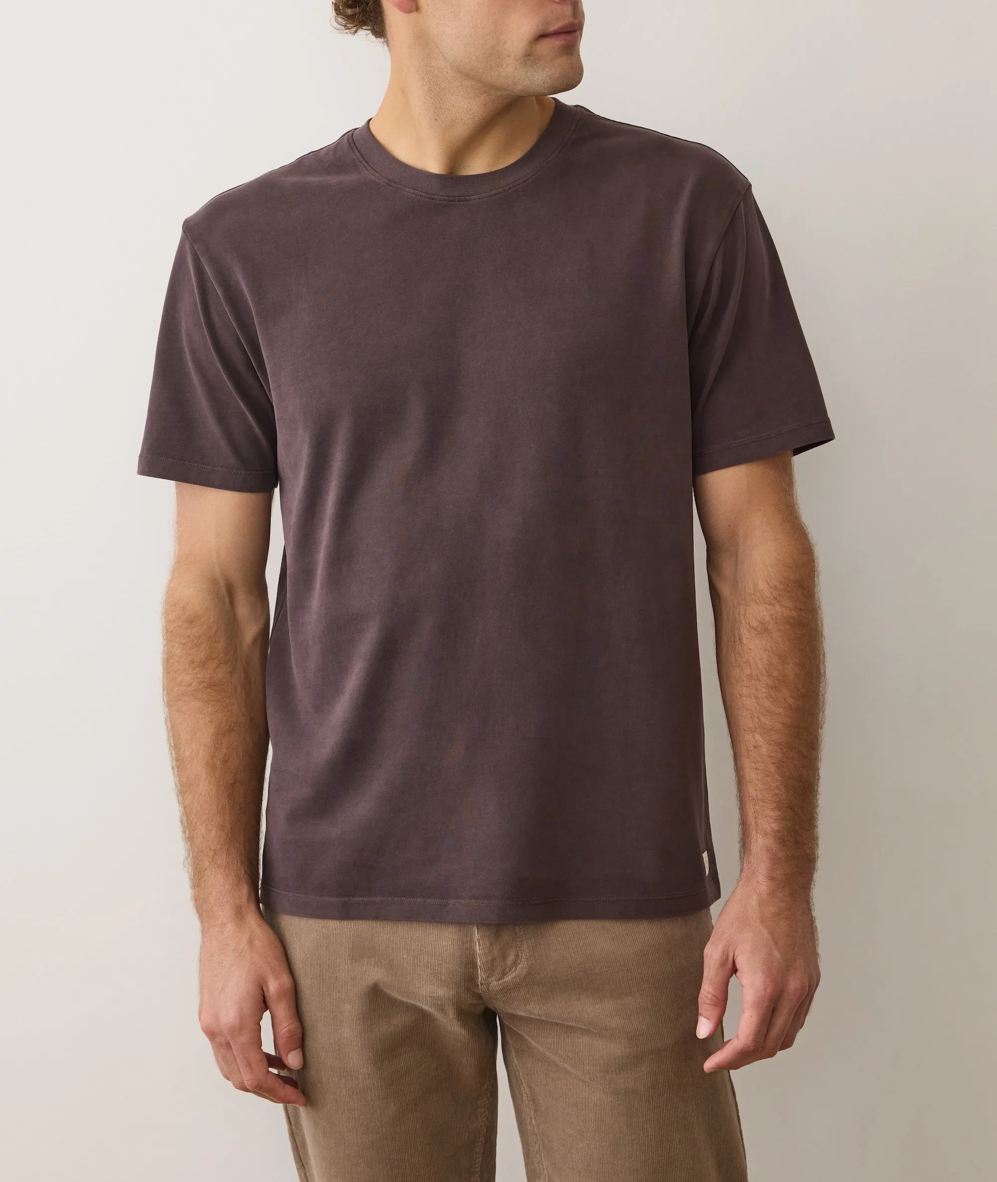 Men's Luxe 250 Tee in Coffee sold by Marine Layer product image thumbnail 3