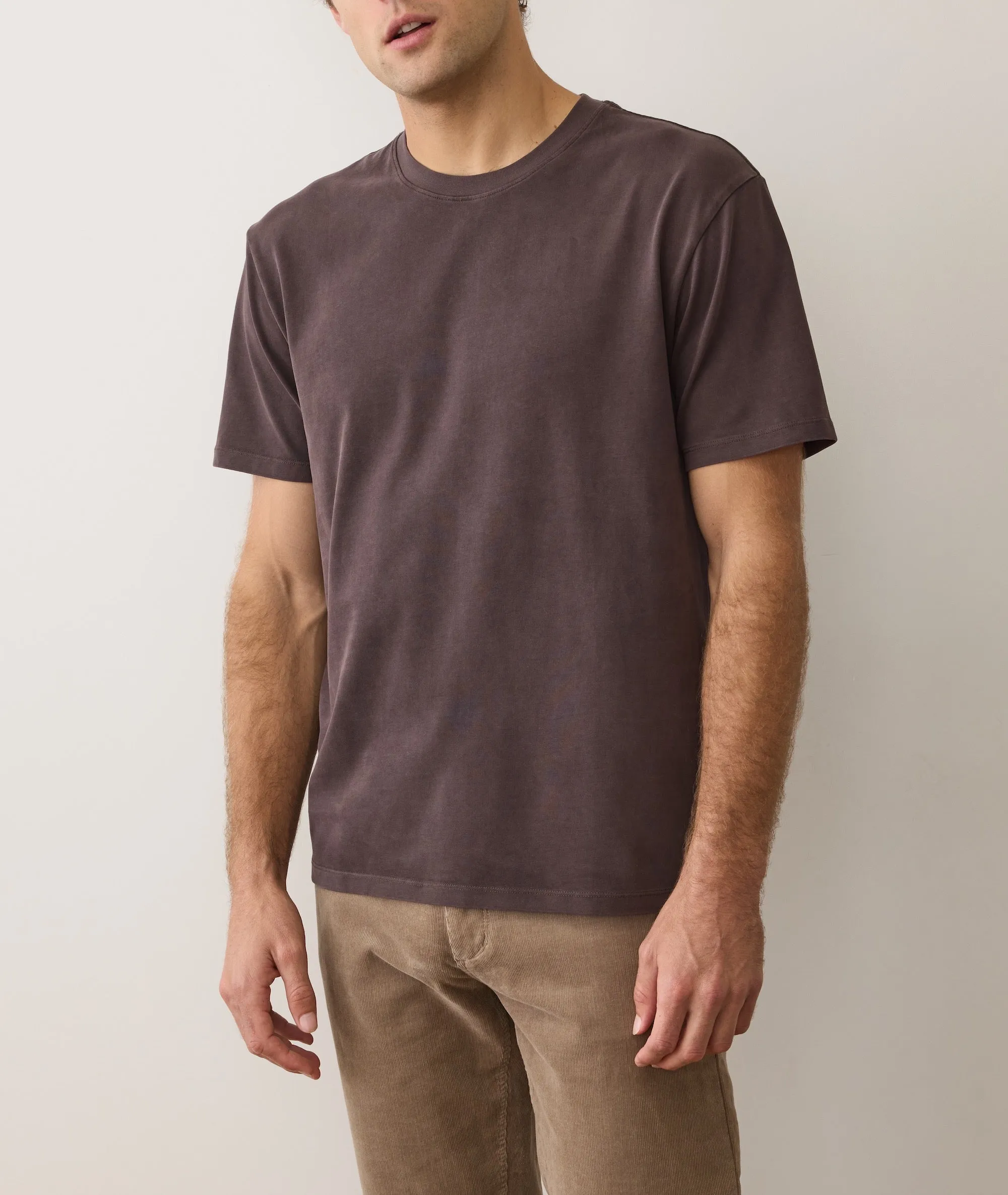 Men's Luxe 250 Tee in Coffee sold by Marine Layer product image thumbnail 2
