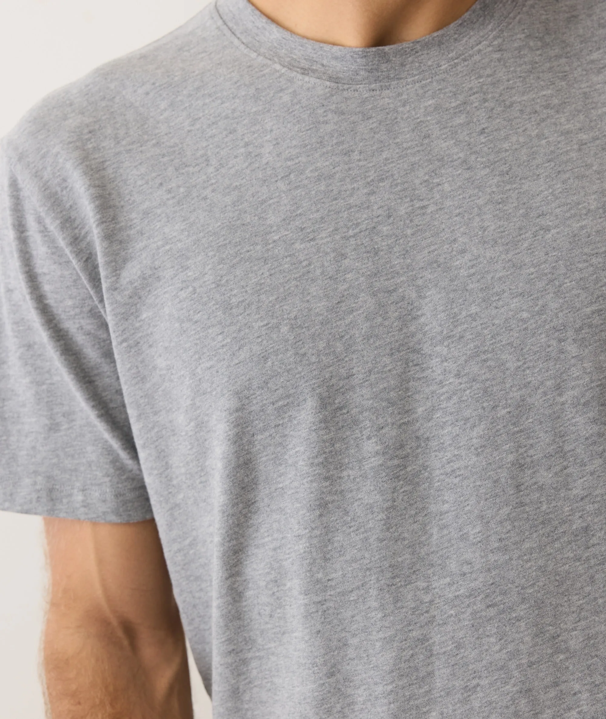 Men's Luxe 250 Tee in Heather Grey sold by Marine Layer product image thumbnail 5