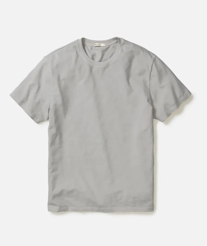 Men's Luxe 250 Tee in Heather Grey sold by Marine Layer