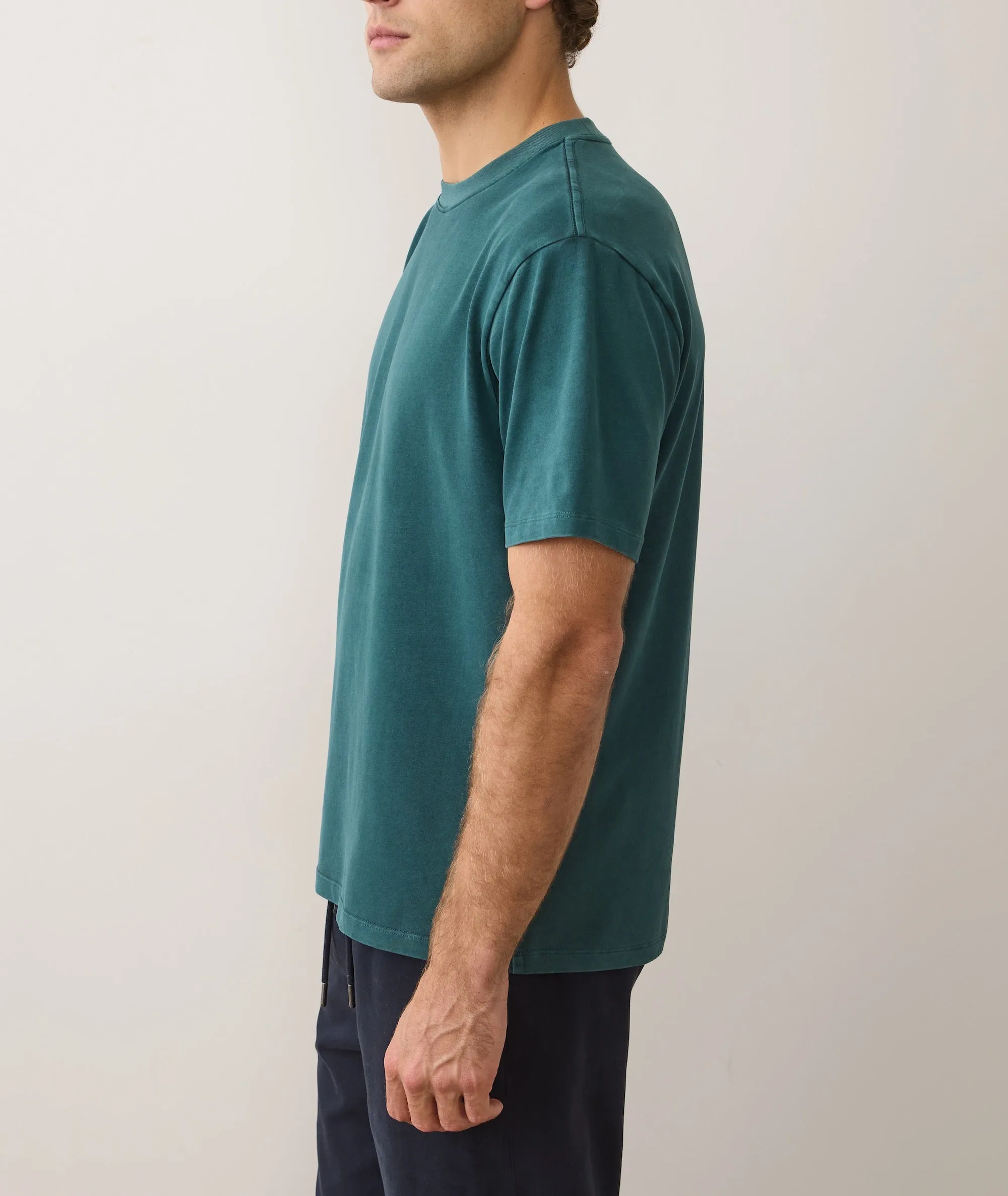 Men's Luxe 250 Tee in Rainforest sold by Marine Layer product image thumbnail 5